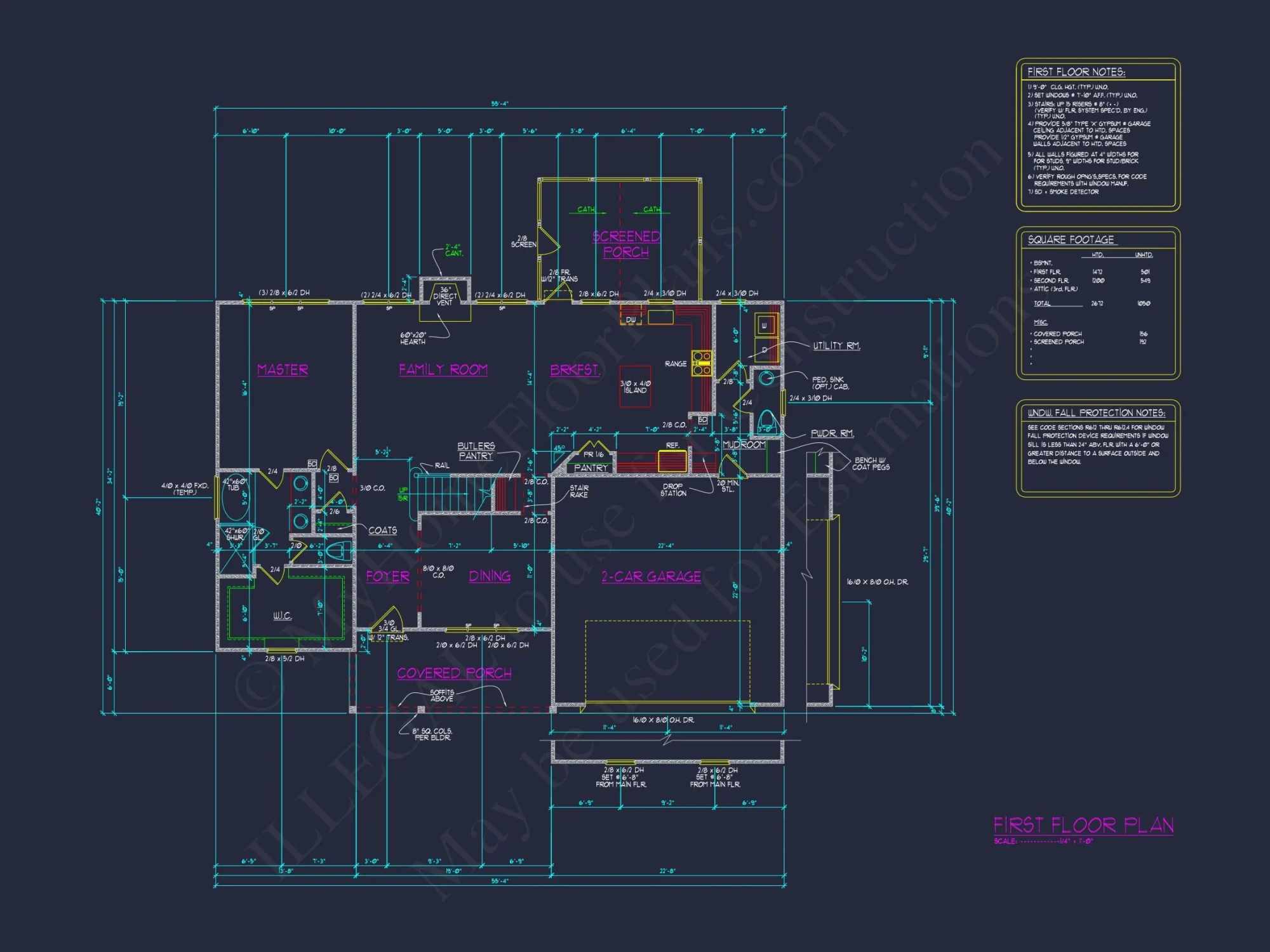Classic 2-Story Family house Plan with Modern Features