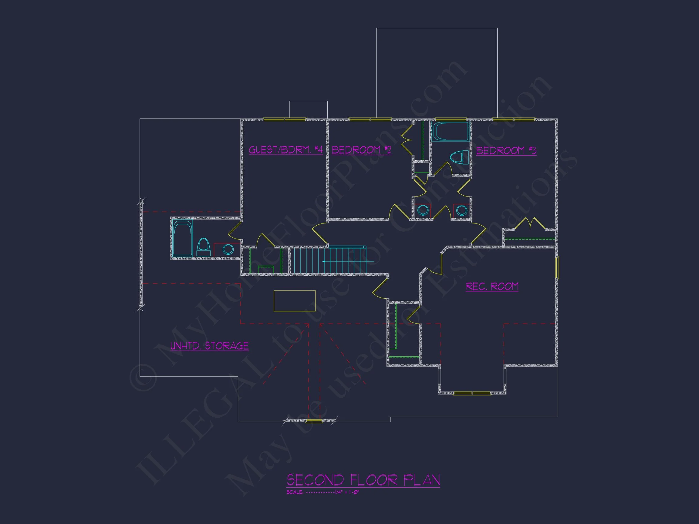 Classic 2-Story Family house Plan with Modern Features