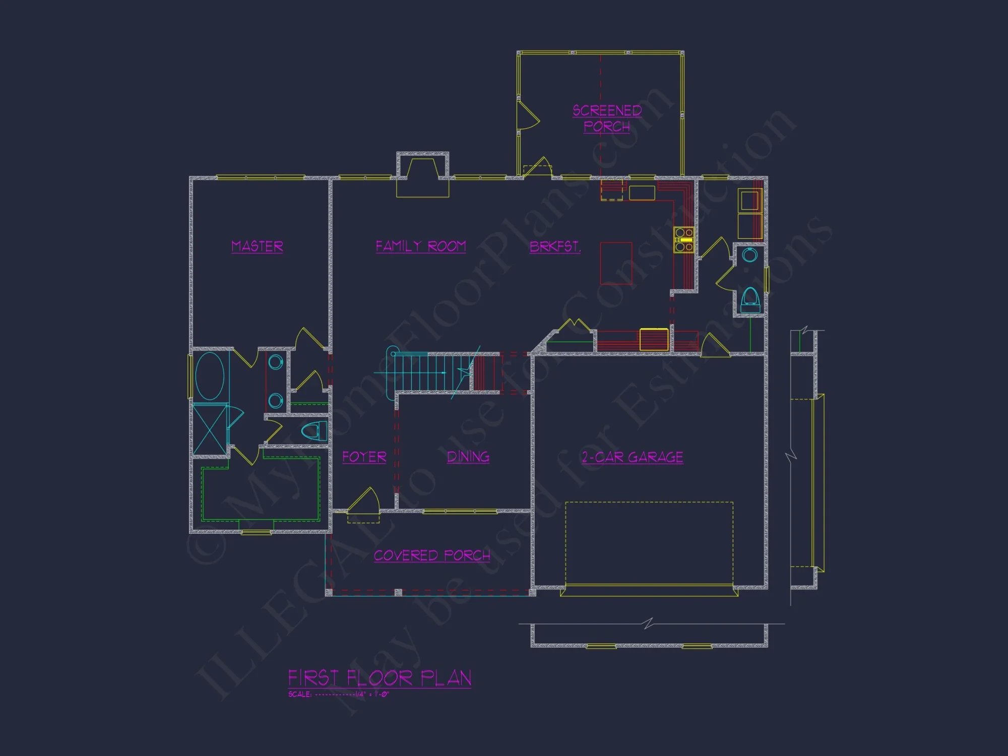 Classic 2-Story Family house Plan with Modern Features