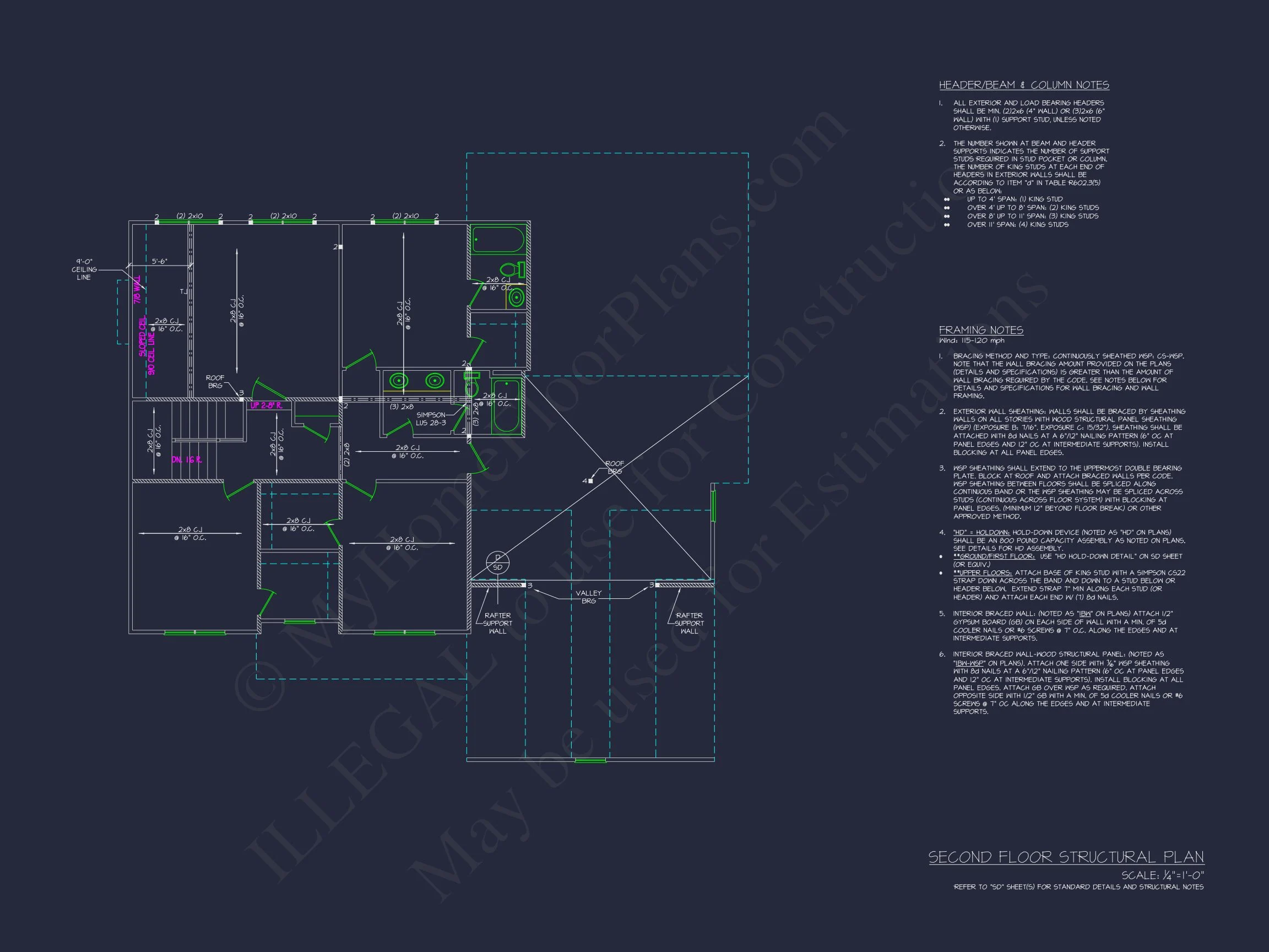 Stylish house Plan – Blueprint, Floor Plans, CAD Designs