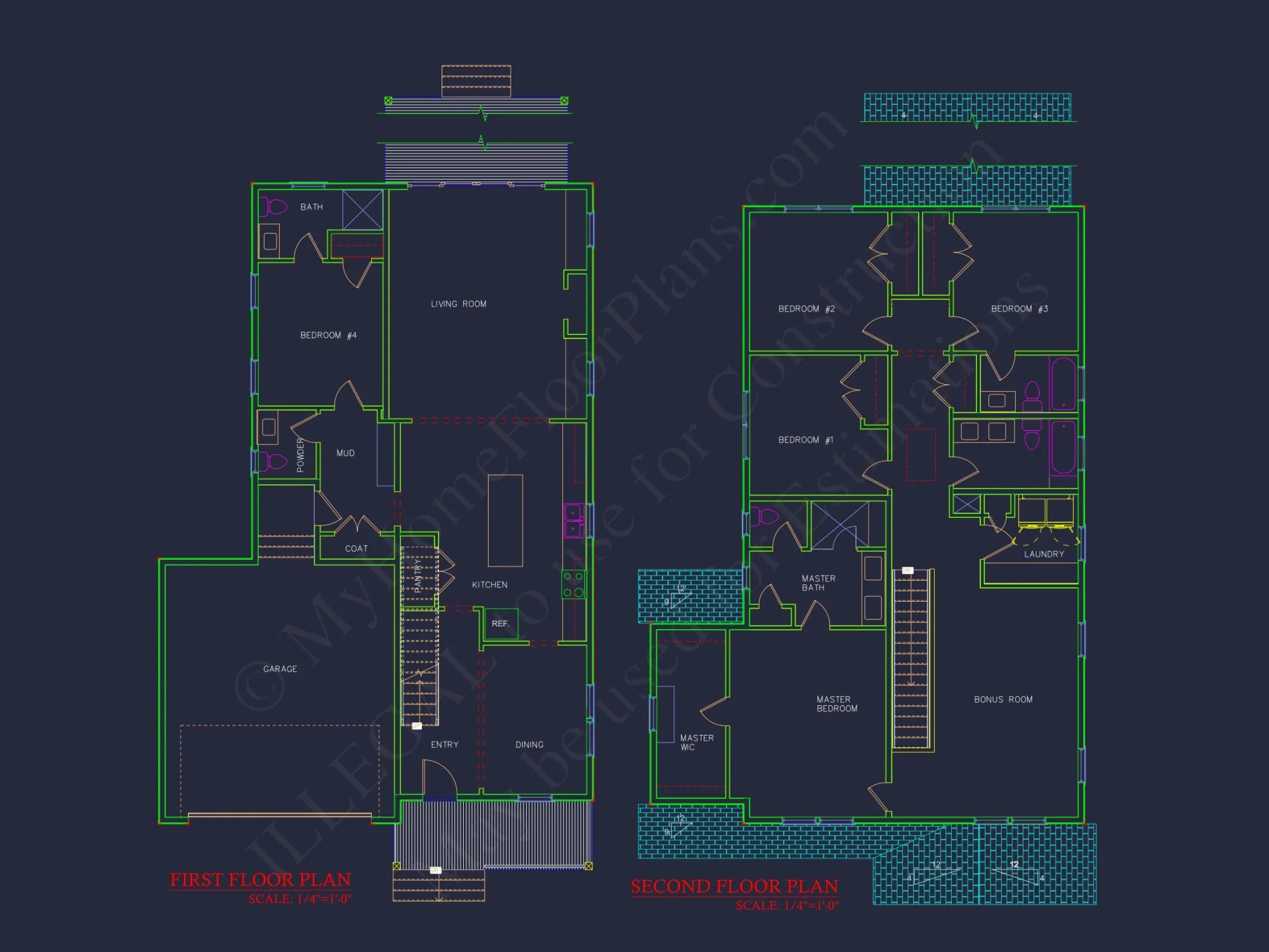 Modern Craftsman house Plan with Detailed Floor Designs