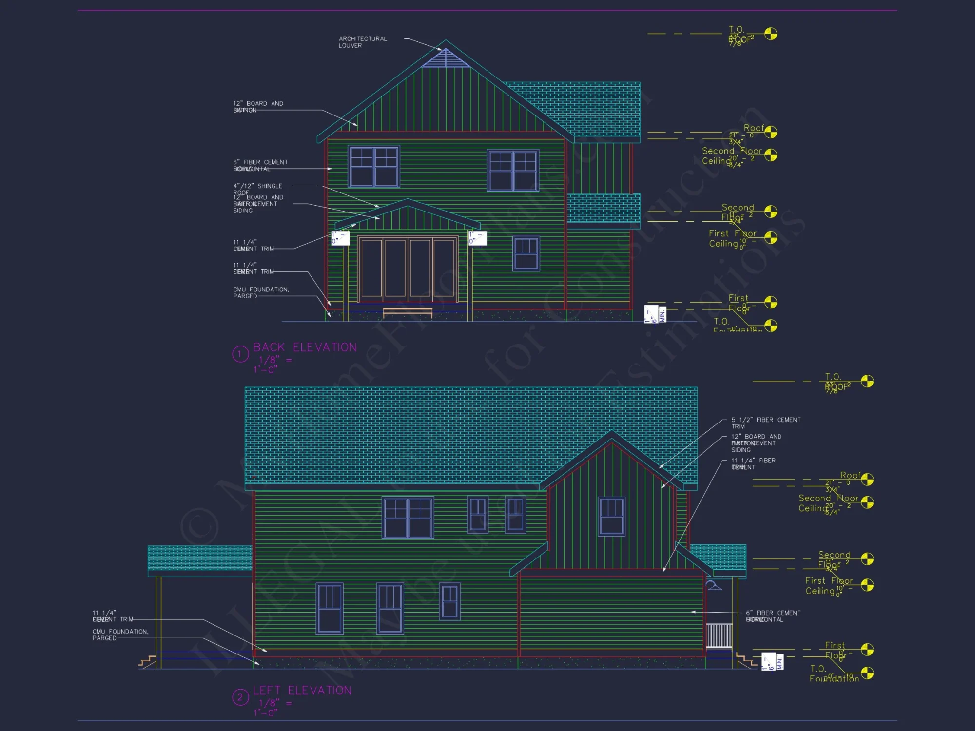Modern Craftsman house Plan with Detailed Floor Designs