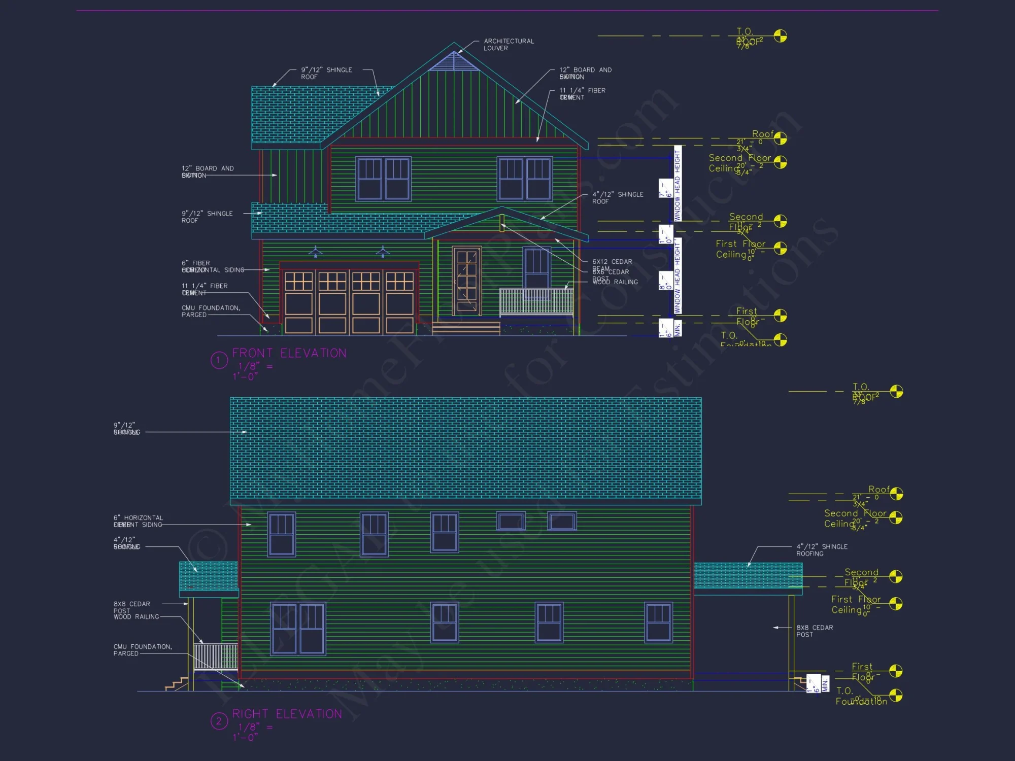 Modern Craftsman house Plan with Detailed Floor Designs