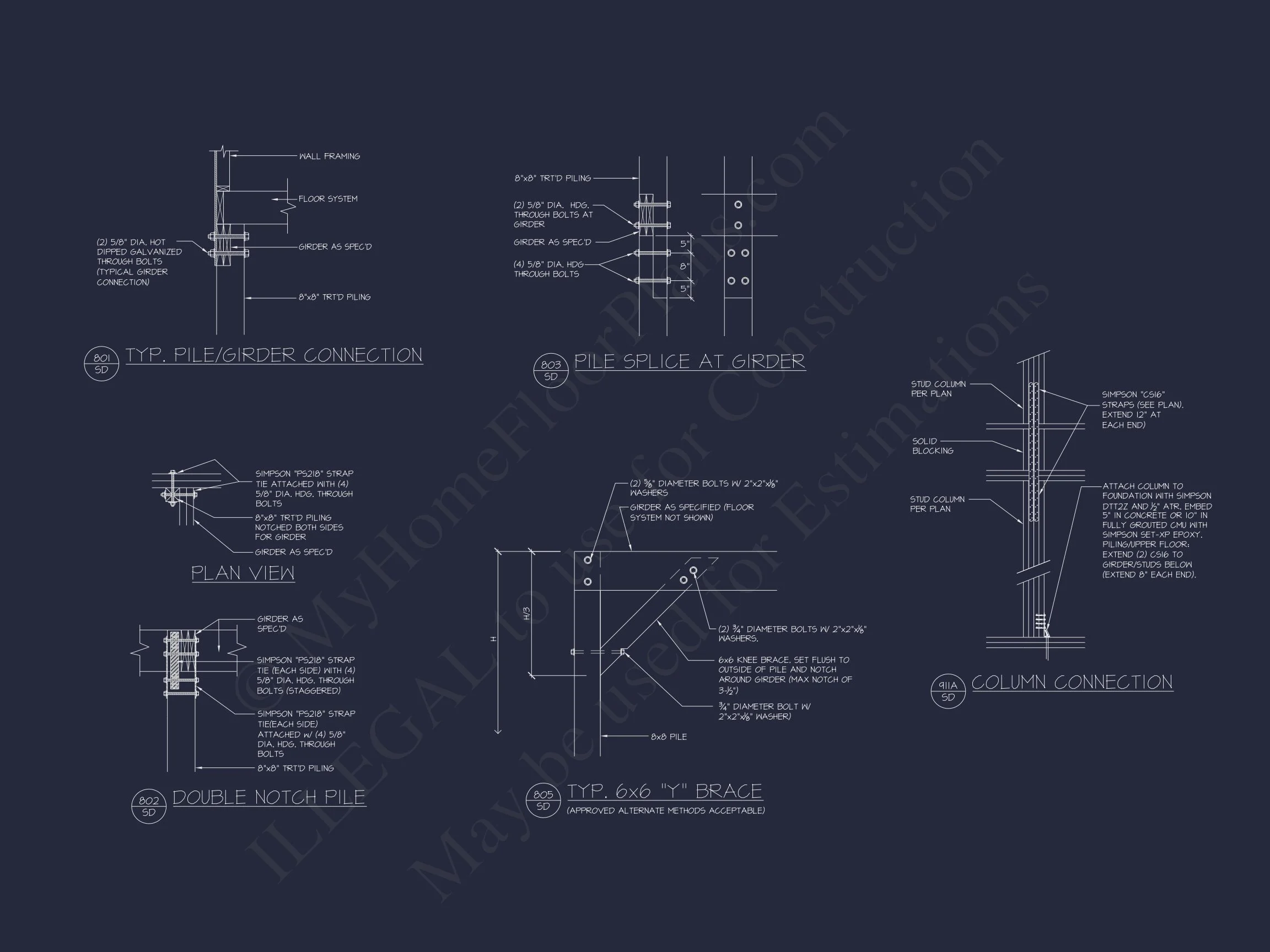 19-1461 HOUSE PLAN - Modern Coastal House Plan with 3 Floors & CAD Designs 22 Modern Coastal house Plan with 3 Floors & CAD Designs