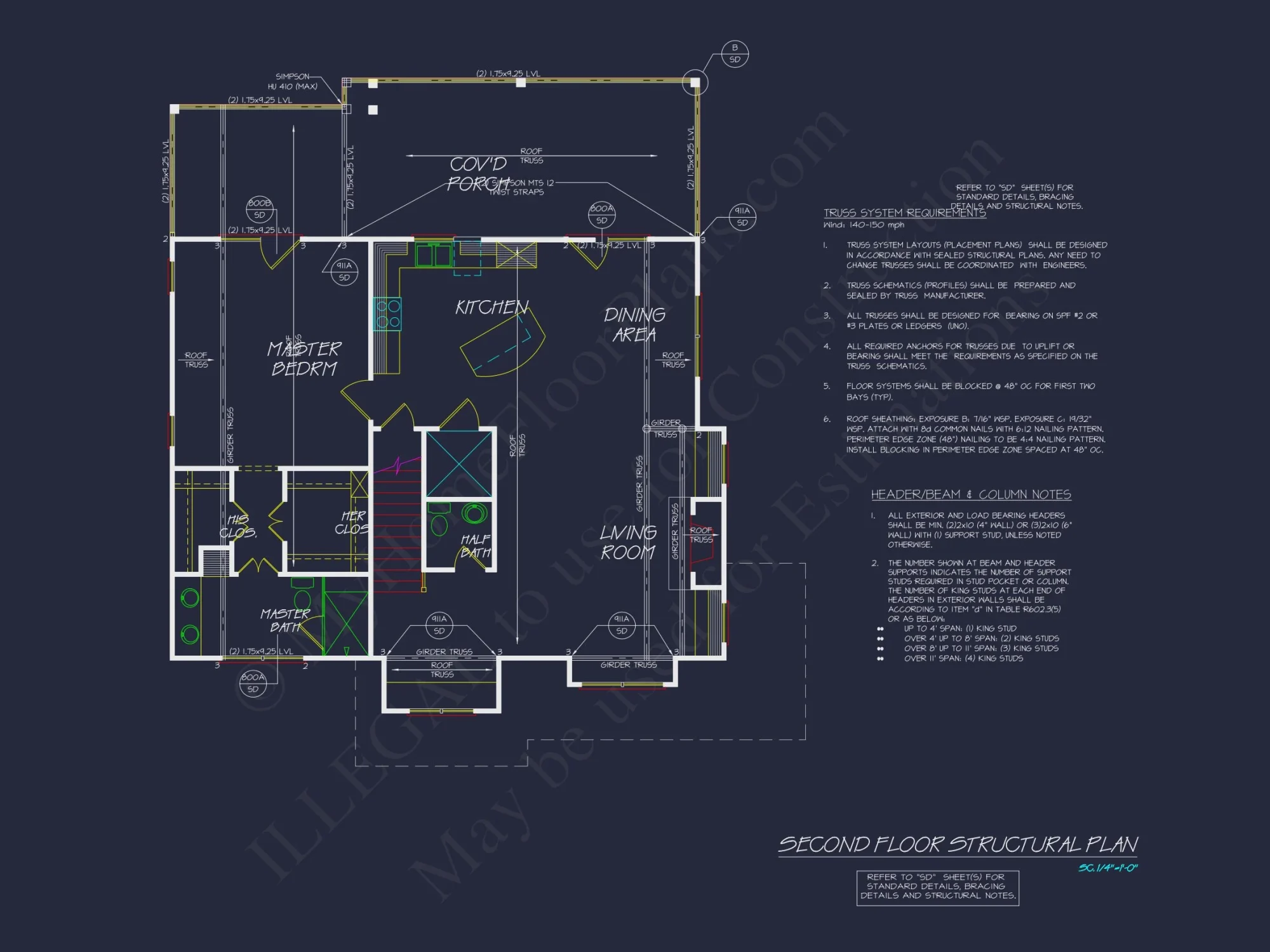 Modern Coastal house Plan with 3 Floors & CAD Designs