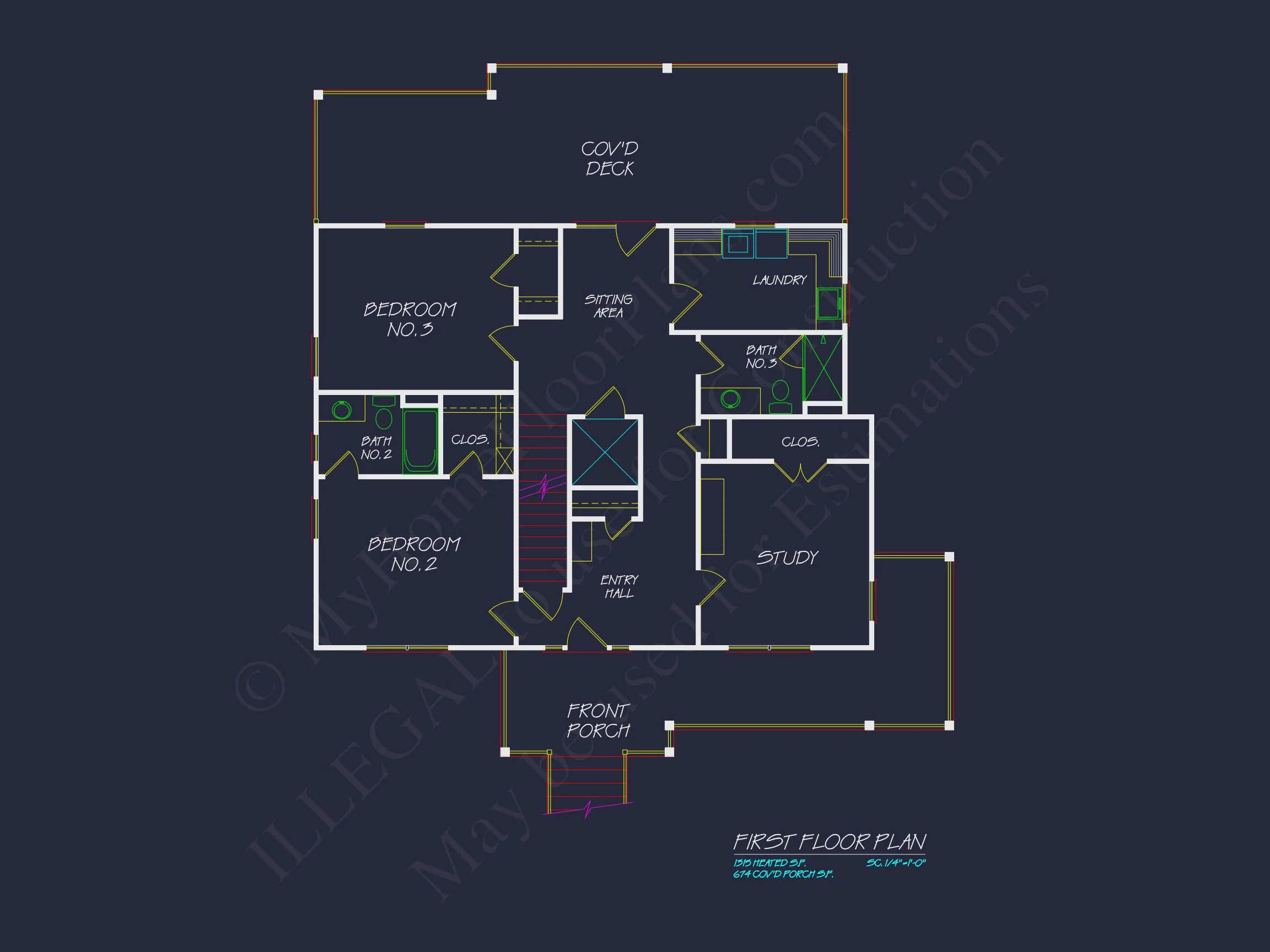19-1461 HOUSE PLAN - Modern Coastal House Plan with 3 Floors & CAD Designs 10 Modern Coastal house Plan with 3 Floors & CAD Designs