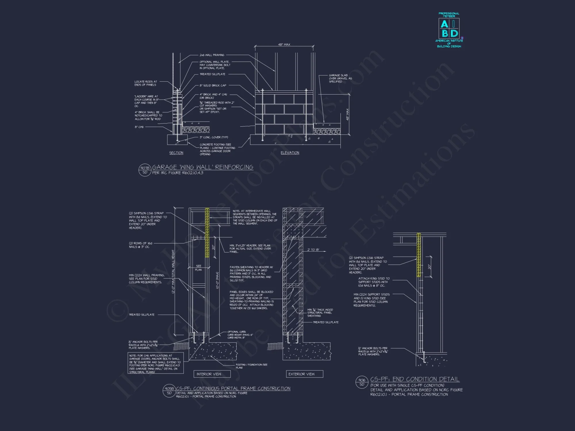 Modern Craftsman house Plan: 2-Story Floor Plan with CAD Designs