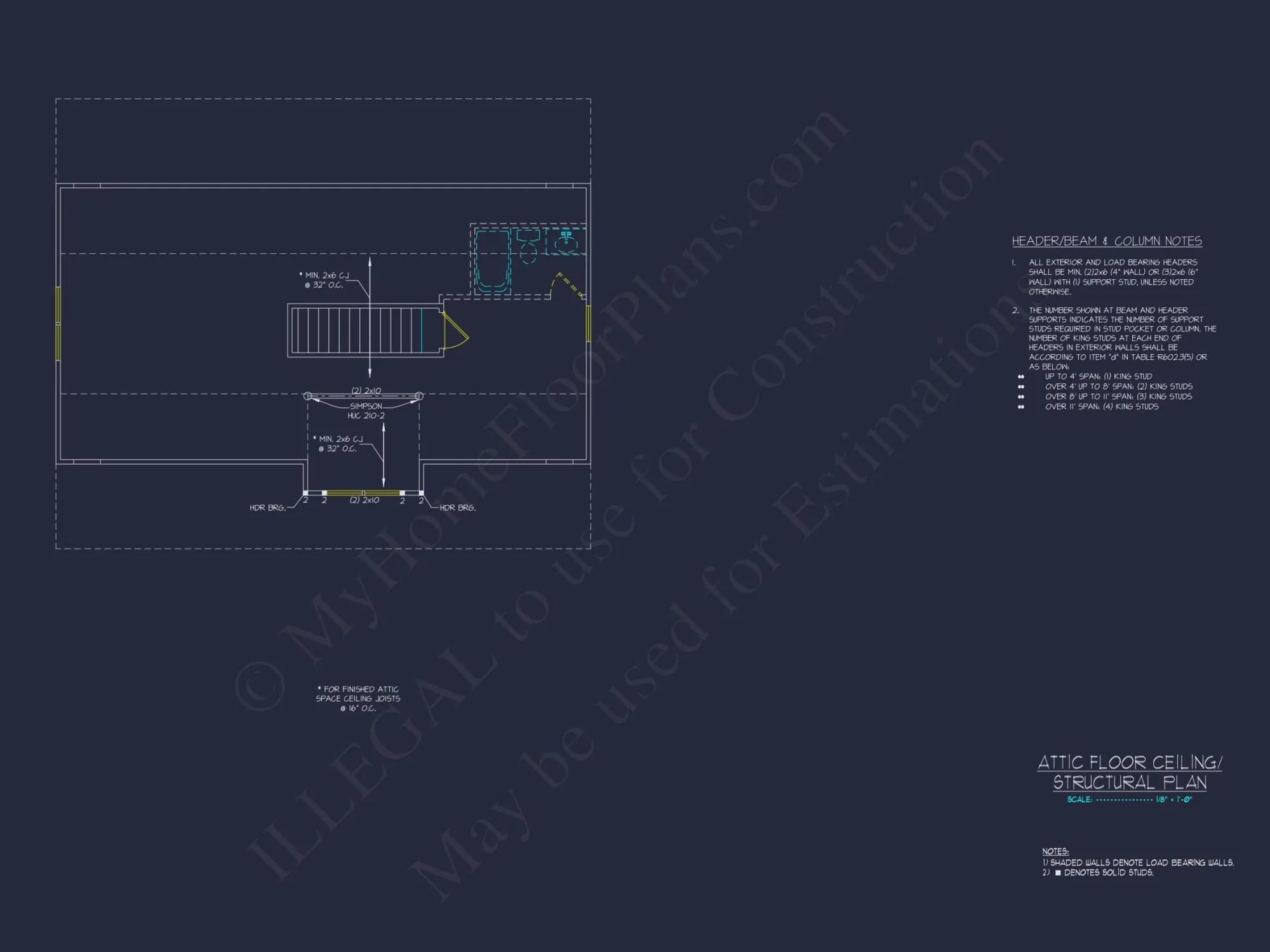 Modern Craftsman house Plan: 2-Story Floor Plan with CAD Designs