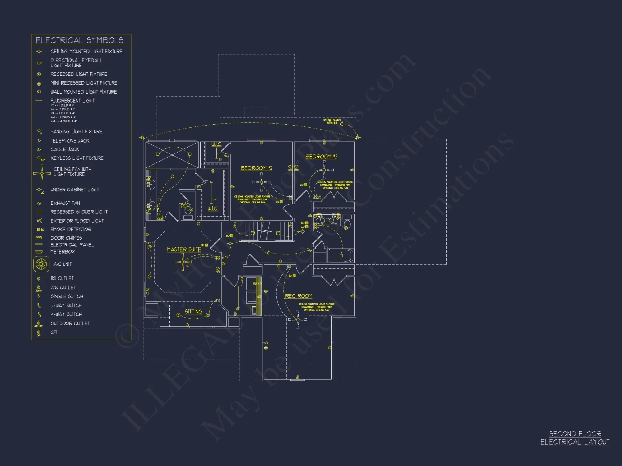 Modern Craftsman house Plan: 2-Story Floor Plan with CAD Designs