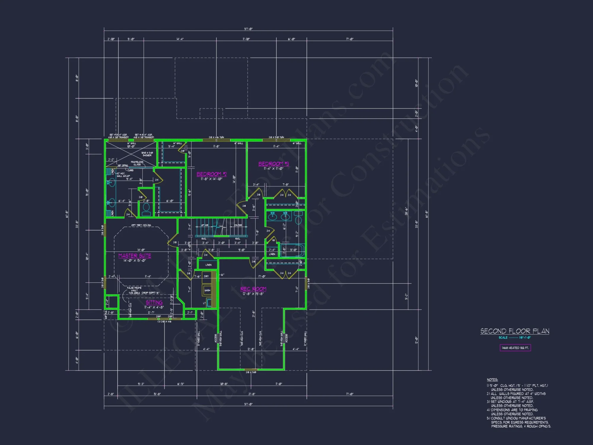 Modern Craftsman house Plan: 2-Story Floor Plan with CAD Designs