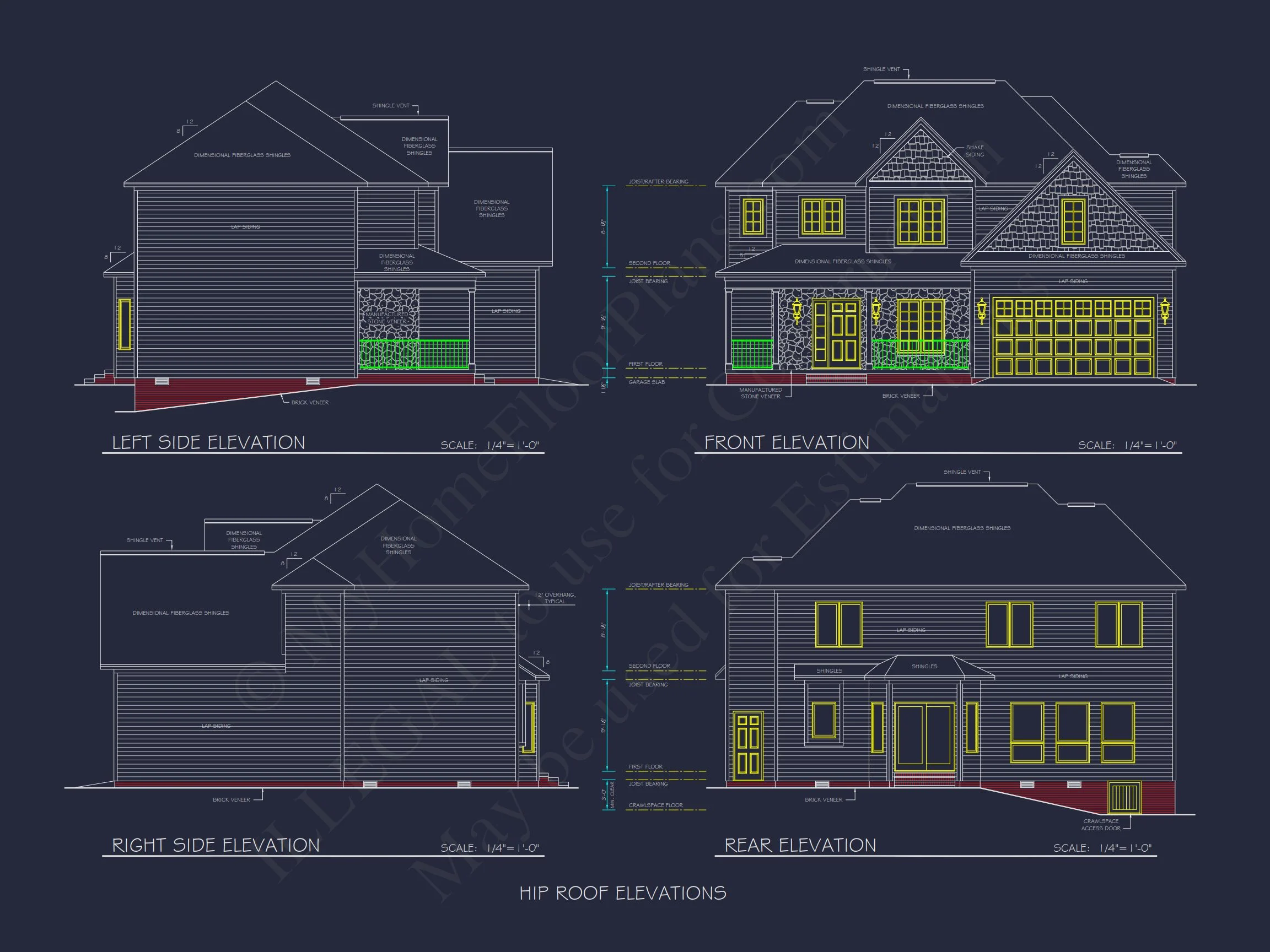 Beautiful house Floor Plan with CAD Designs and Architecture