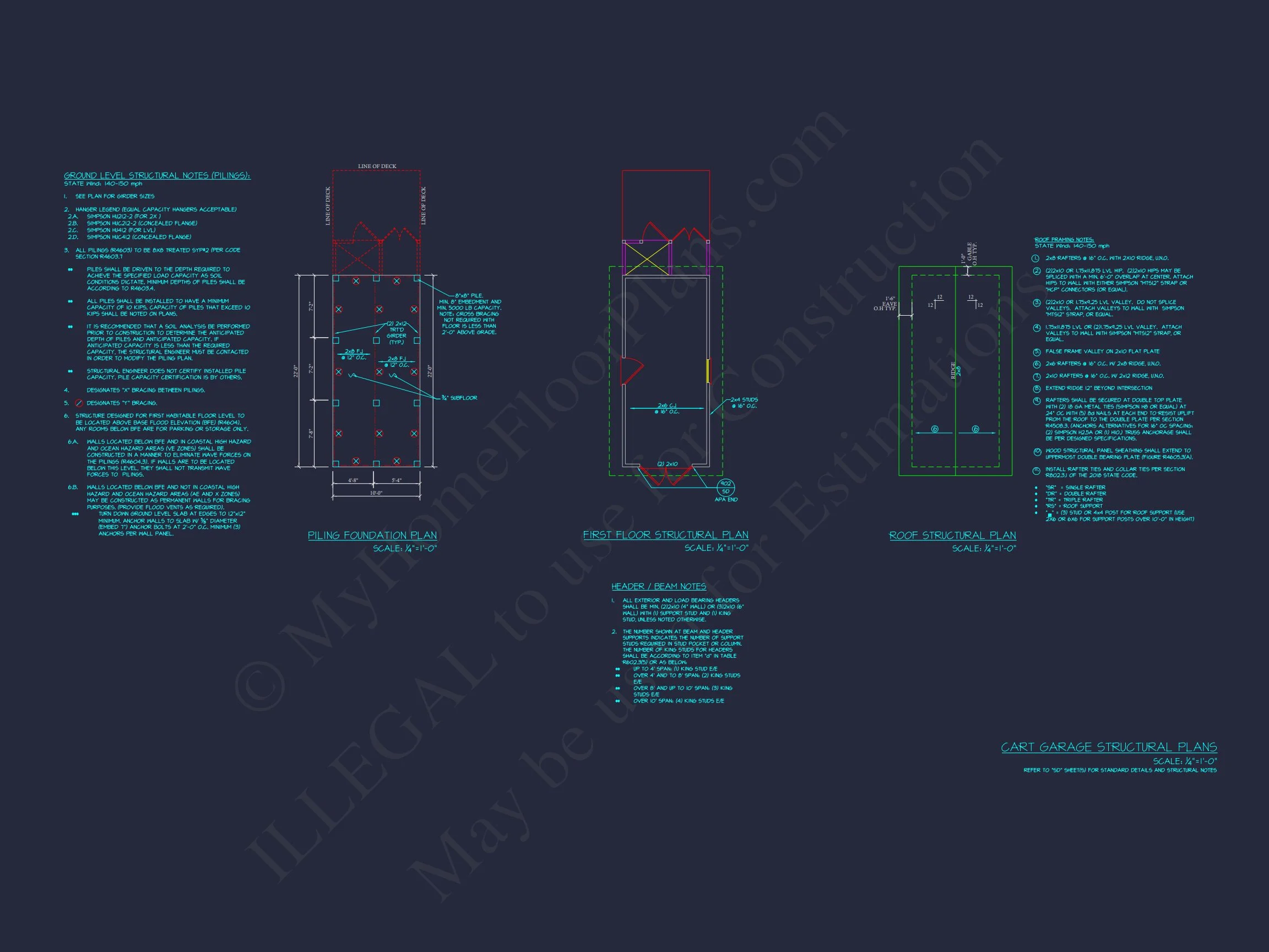 19-1442 HOUSE PLAN - Custom Coastal Craftsman House Plan with Detailed CAD Designs 13 Custom Coastal Craftsman house Plan with Detailed CAD Designs