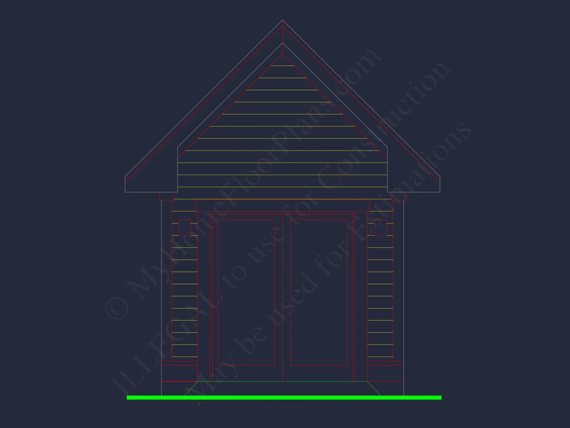 Custom Coastal Craftsman house Plan with Detailed CAD Designs