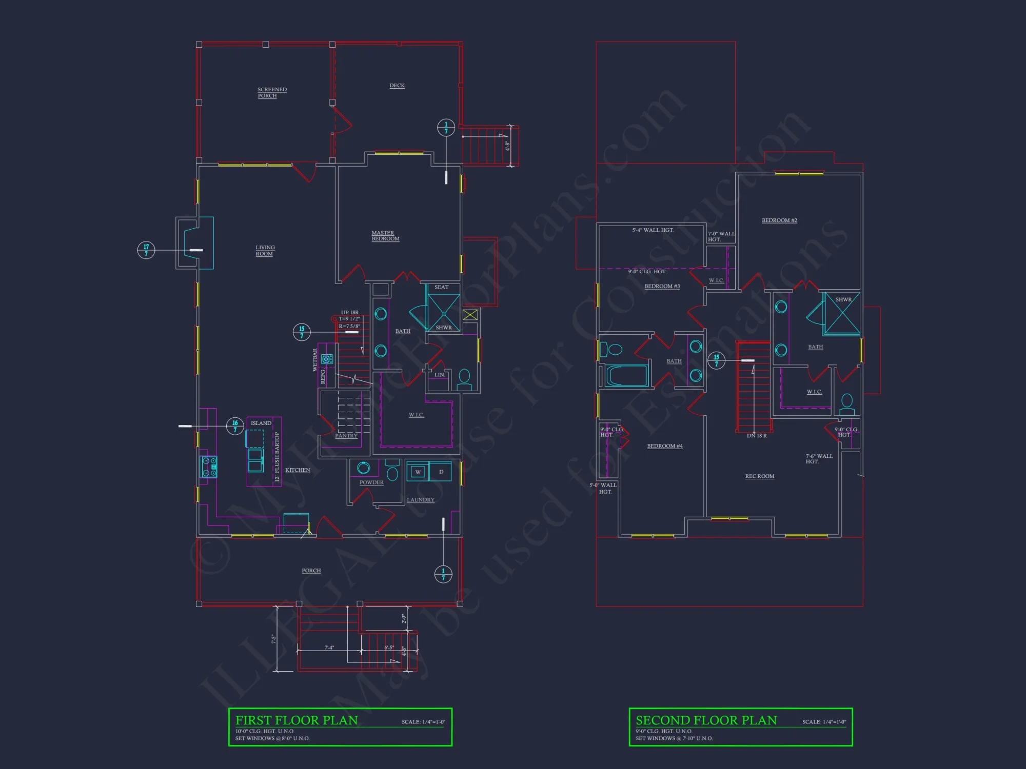 Custom Coastal Craftsman house Plan with Detailed CAD Designs