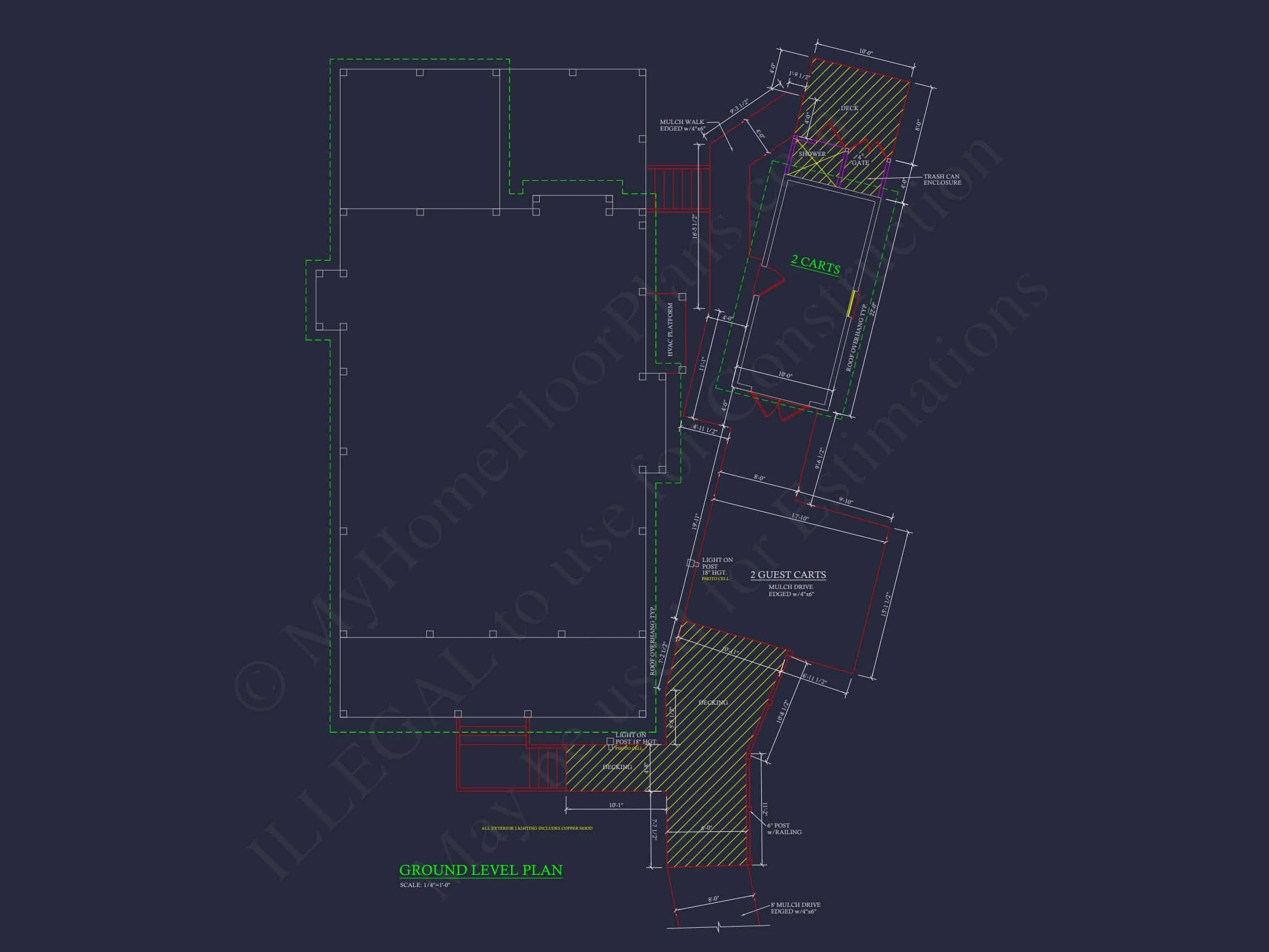 19-1442 HOUSE PLAN - Custom Coastal Craftsman House Plan with Detailed CAD Designs 4 Custom Coastal Craftsman house Plan with Detailed CAD Designs