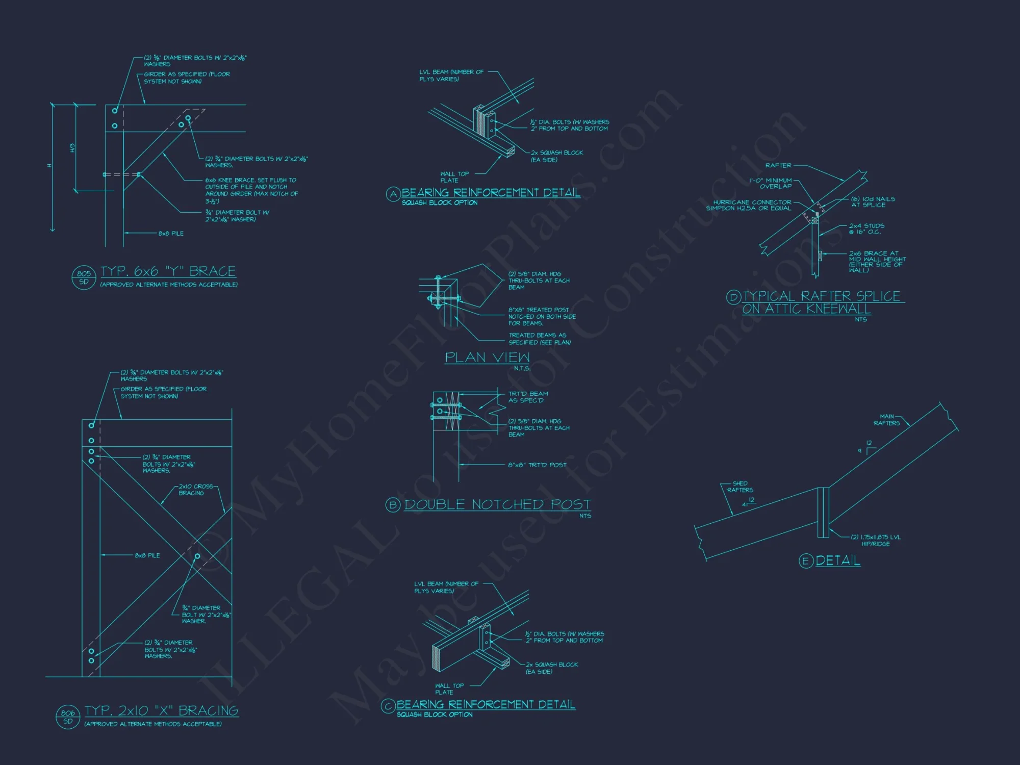 Modern Craftsman house Plan with 2 Floors and Detached Garage