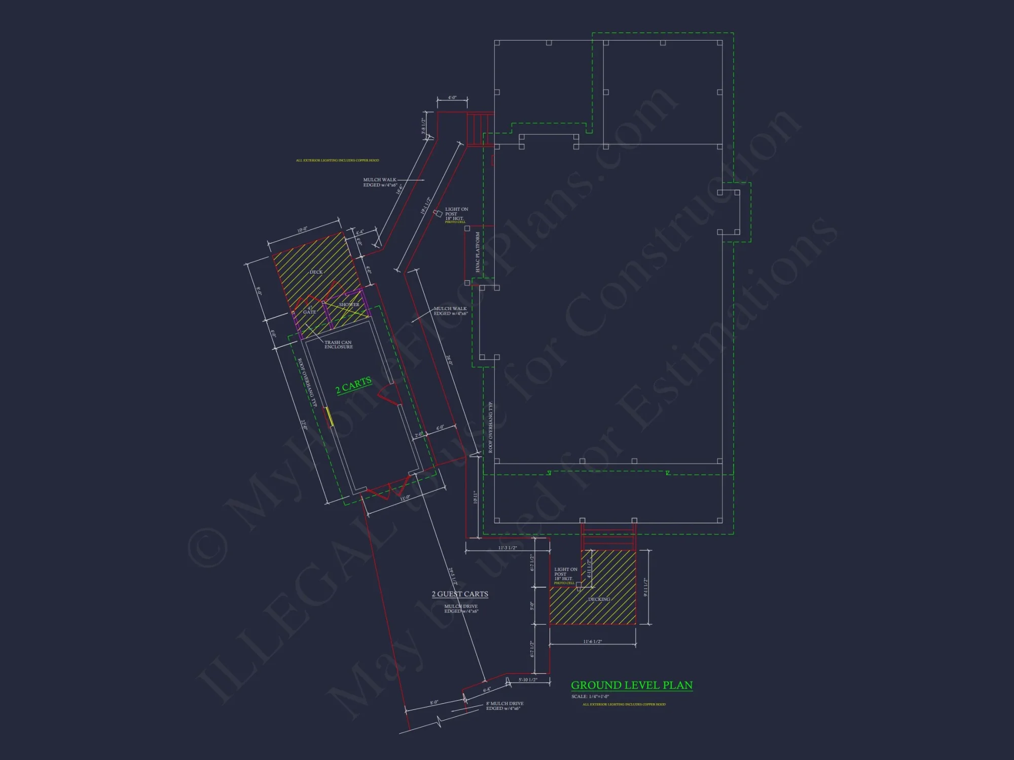 Modern Craftsman house Plan with 2 Floors and Detached Garage