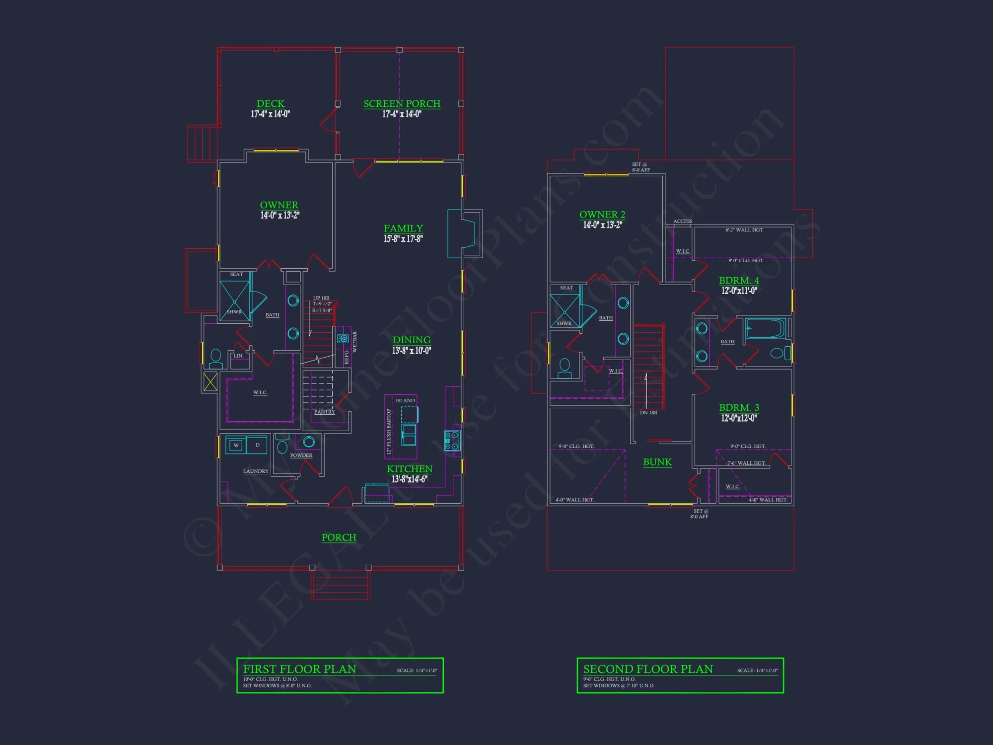 Modern Craftsman house Plan with 2 Floors and Detached Garage