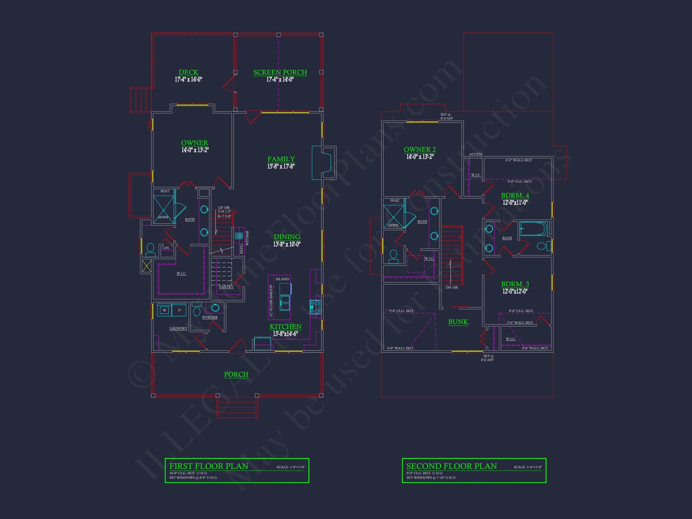 Modern Craftsman house Plan with 2 Floors and Detached Garage