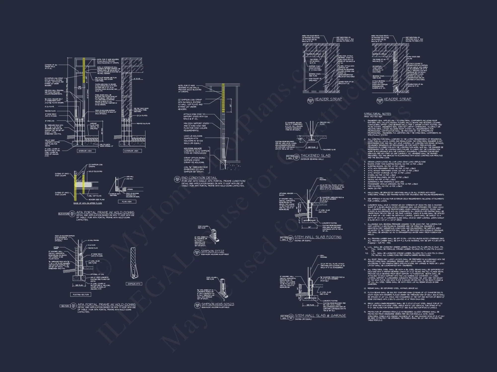 Modern house Plan with CAD Blueprints & Detailed Floor Designs