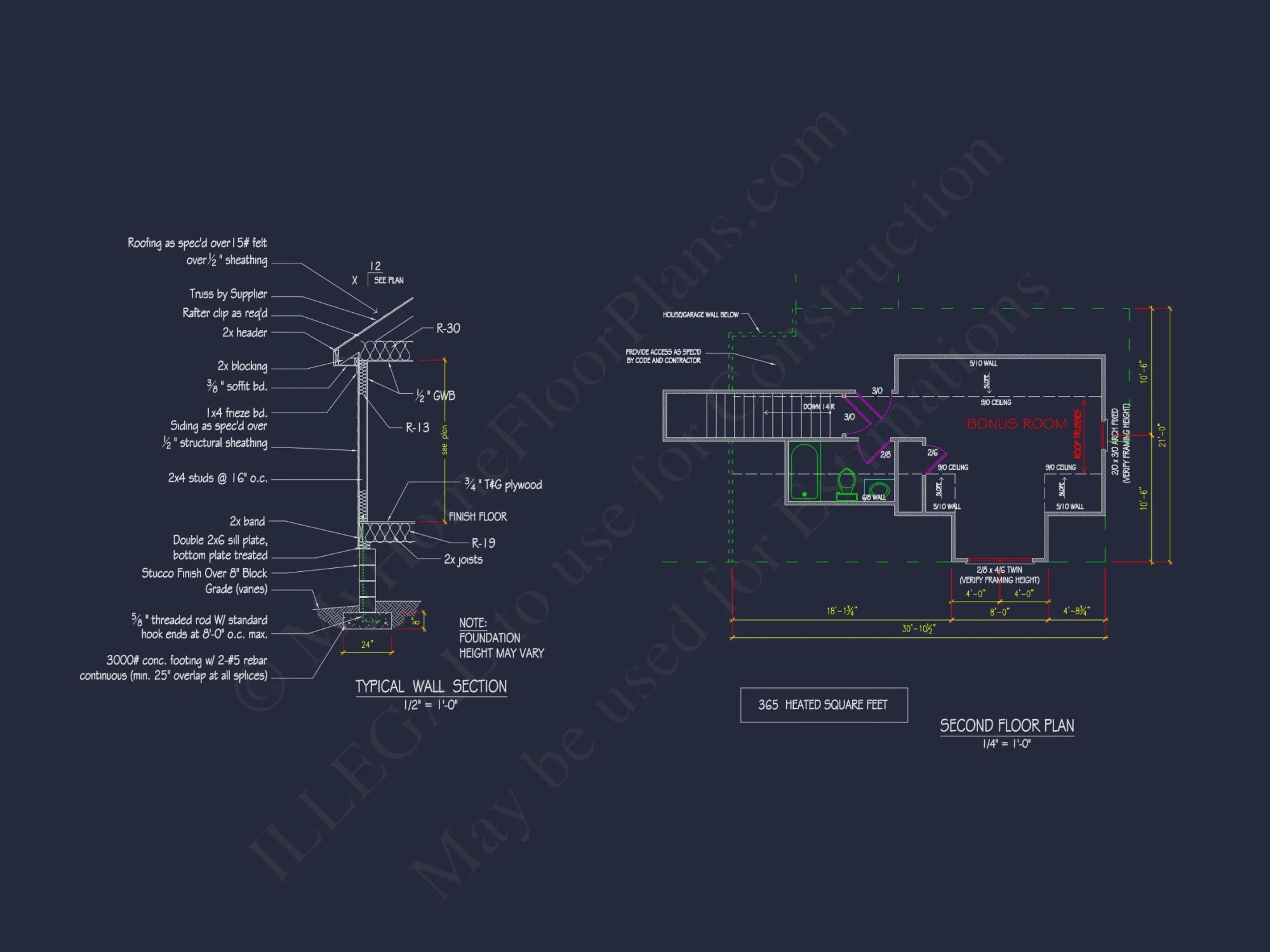Modern house Plan with CAD Blueprints & Detailed Floor Designs