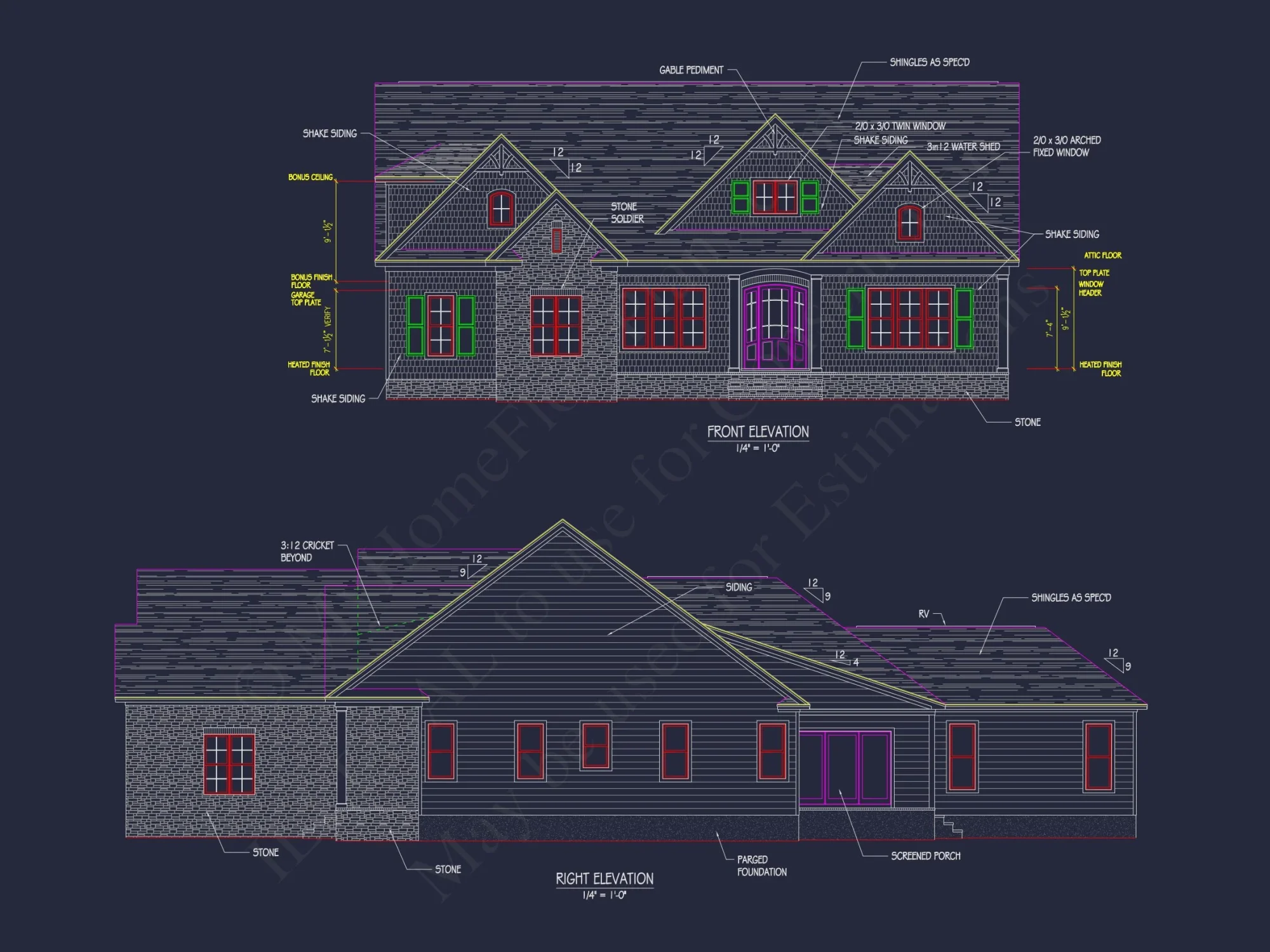 Modern house Plan with CAD Blueprints & Detailed Floor Designs