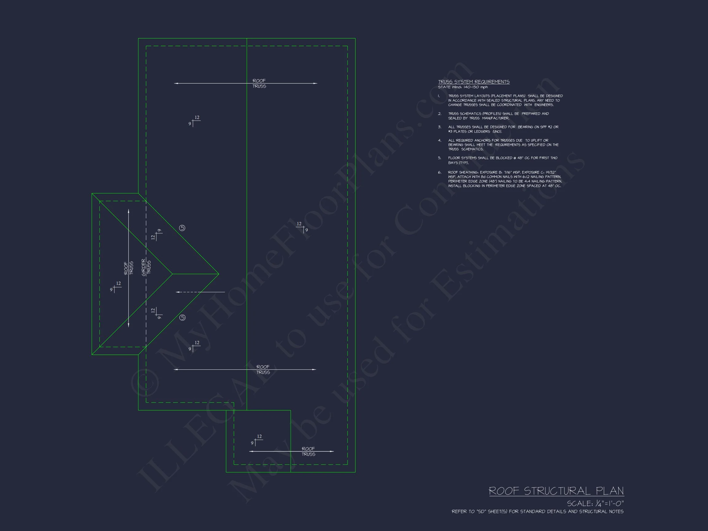 19-1313 HOUSE PLAN - Modern Coastal Craftsman House Design with Detailed CAD Floor Plans 15 Modern Coastal Craftsman house Design with Detailed CAD Floor Plans
