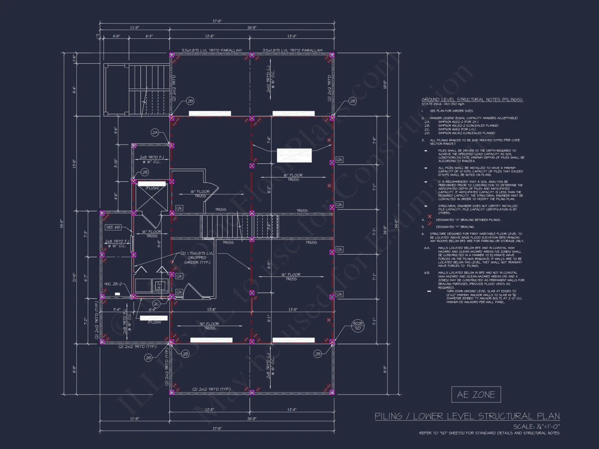 Modern Coastal Craftsman house Design with Detailed CAD Floor Plans
