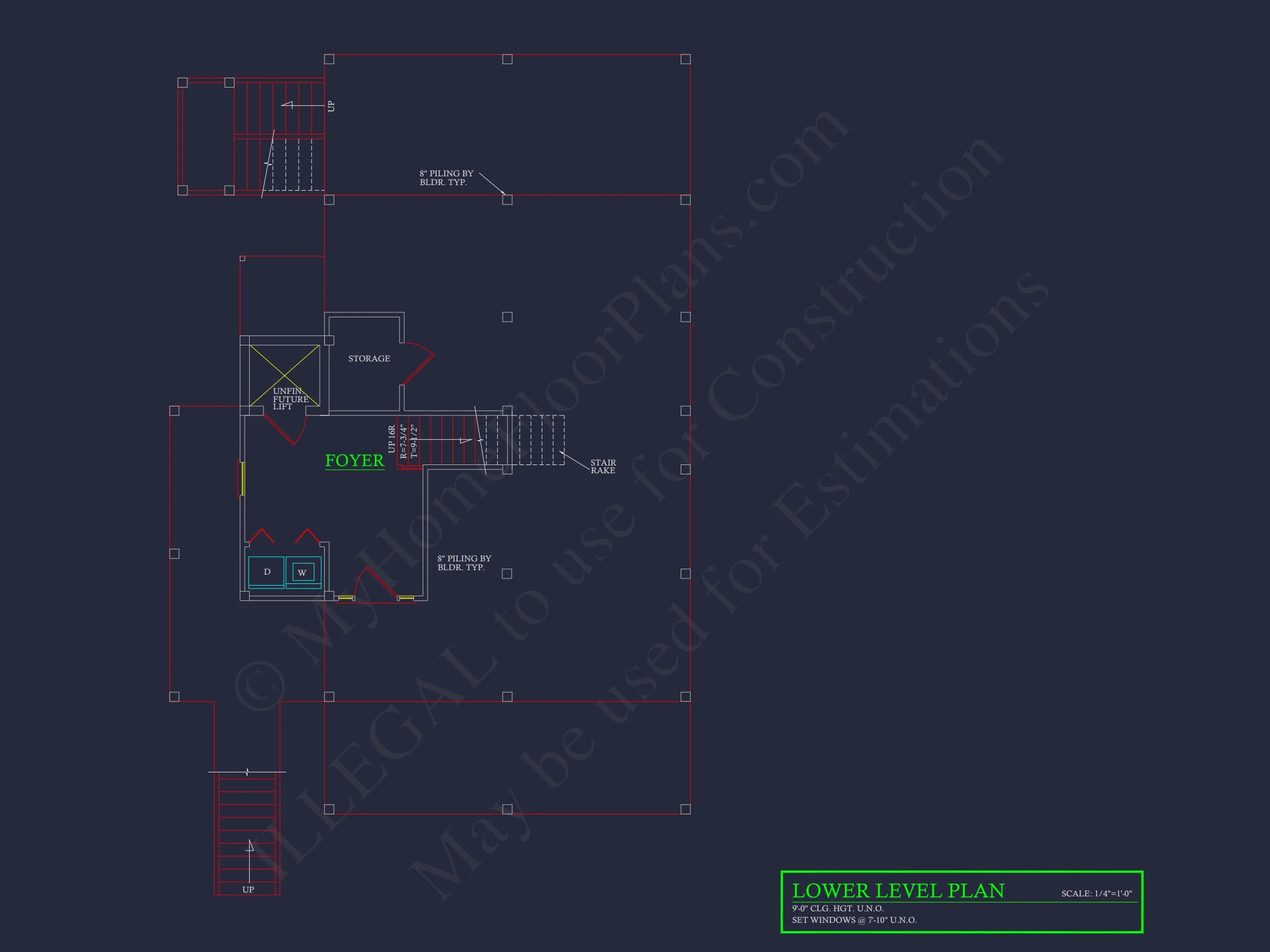 19-1313 HOUSE PLAN - Modern Coastal Craftsman House Design with Detailed CAD Floor Plans 5 Modern Coastal Craftsman house Design with Detailed CAD Floor Plans