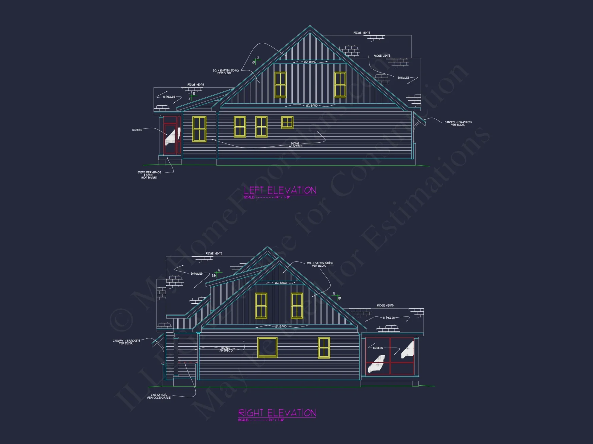 Elegant Craftsman house Plan with Modern Floor Designs