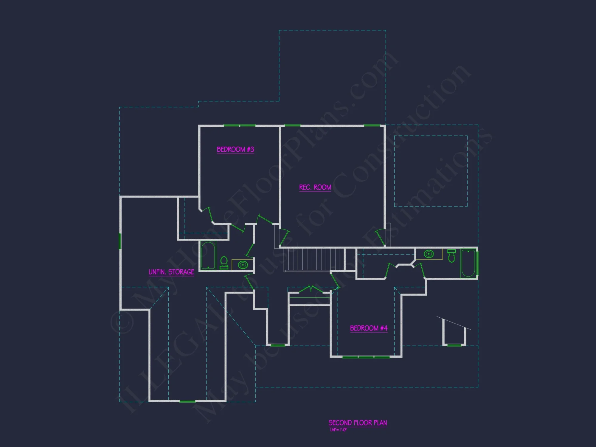 Elegant house Plan with 4 Bedrooms