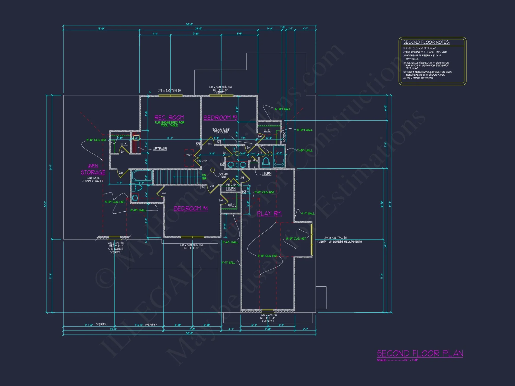 Spacious 2-Story house Plan with CAD Blueprint & Designs