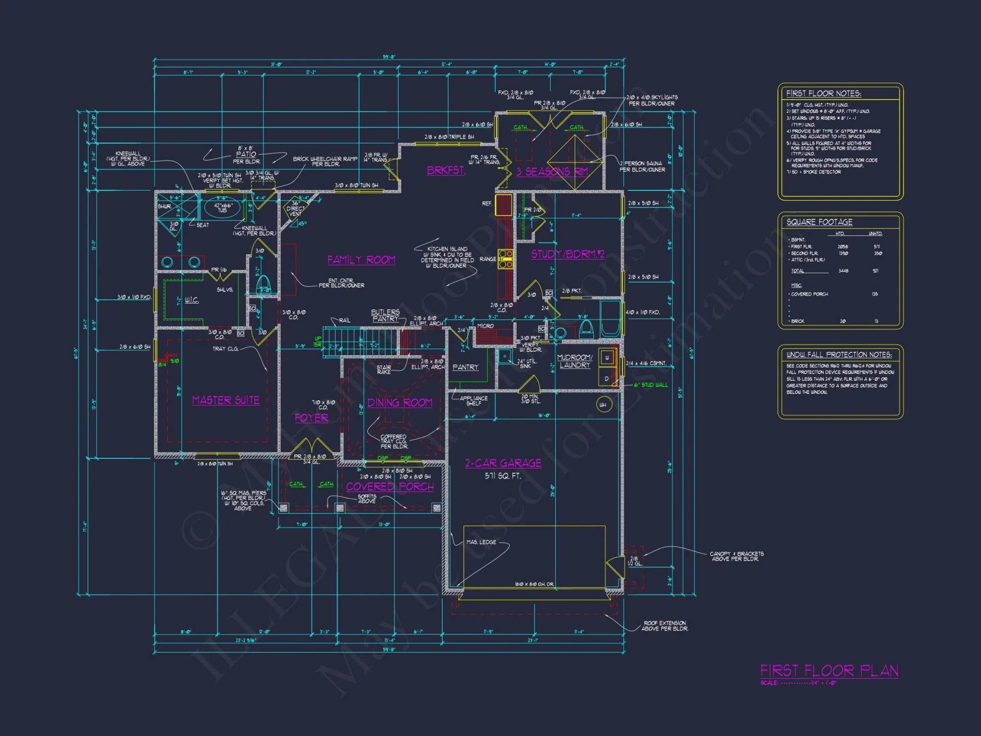 Spacious 2-Story house Plan with CAD Blueprint & Designs