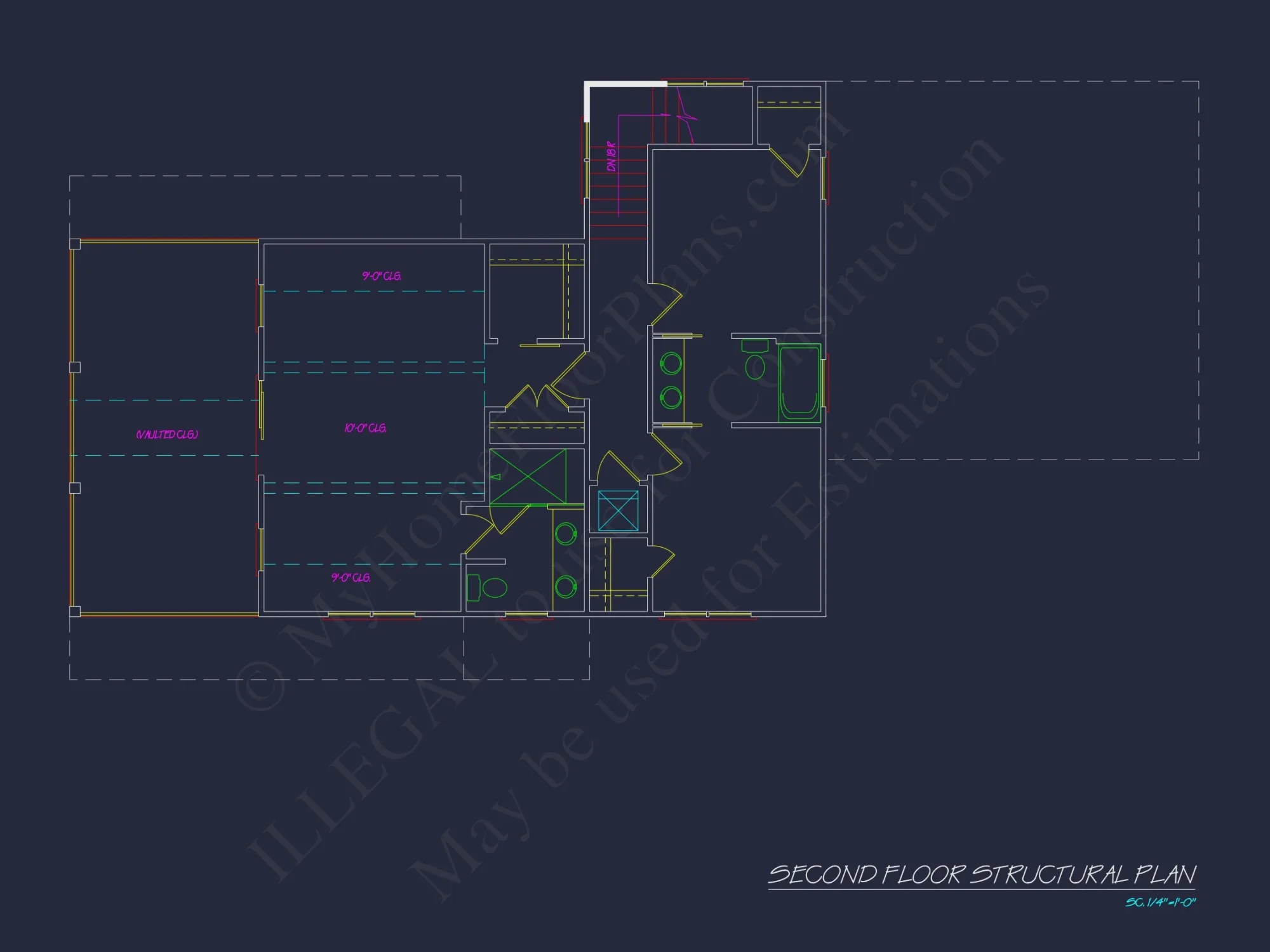 Modern Coastal house Plan with CAD Designs and 3 Floors