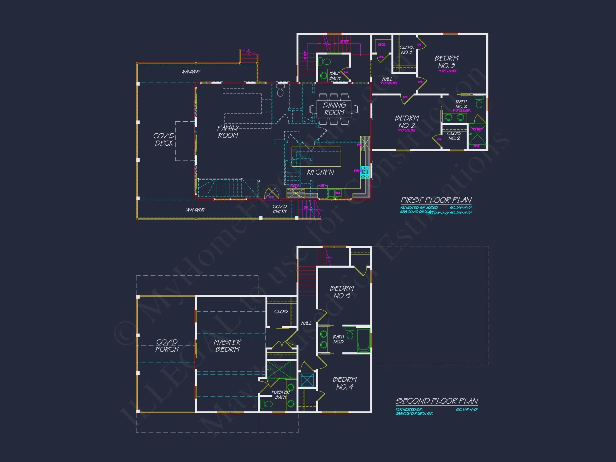 Modern Coastal house Plan with CAD Designs and 3 Floors