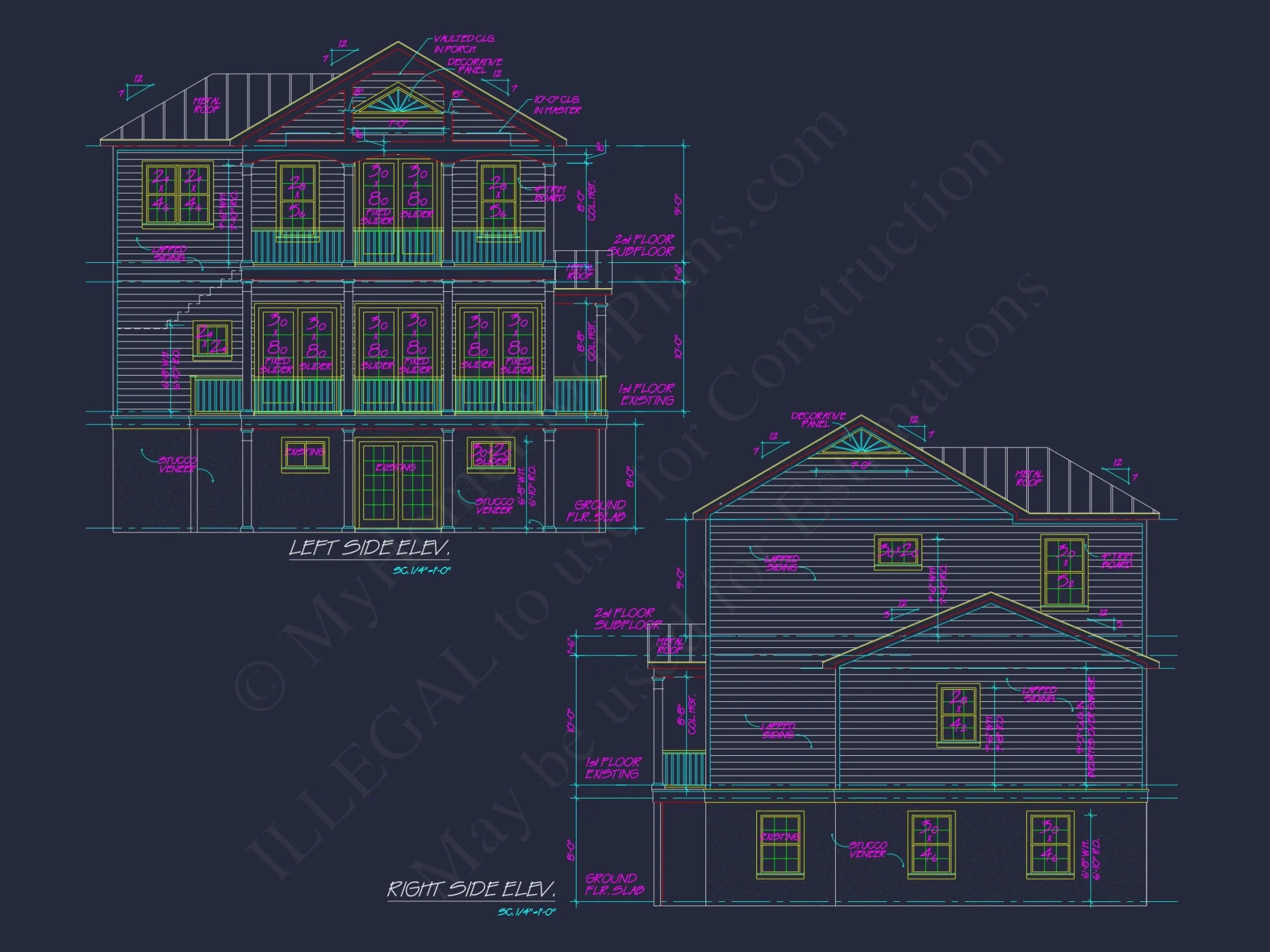 Modern Coastal house Plan with CAD Designs and 3 Floors