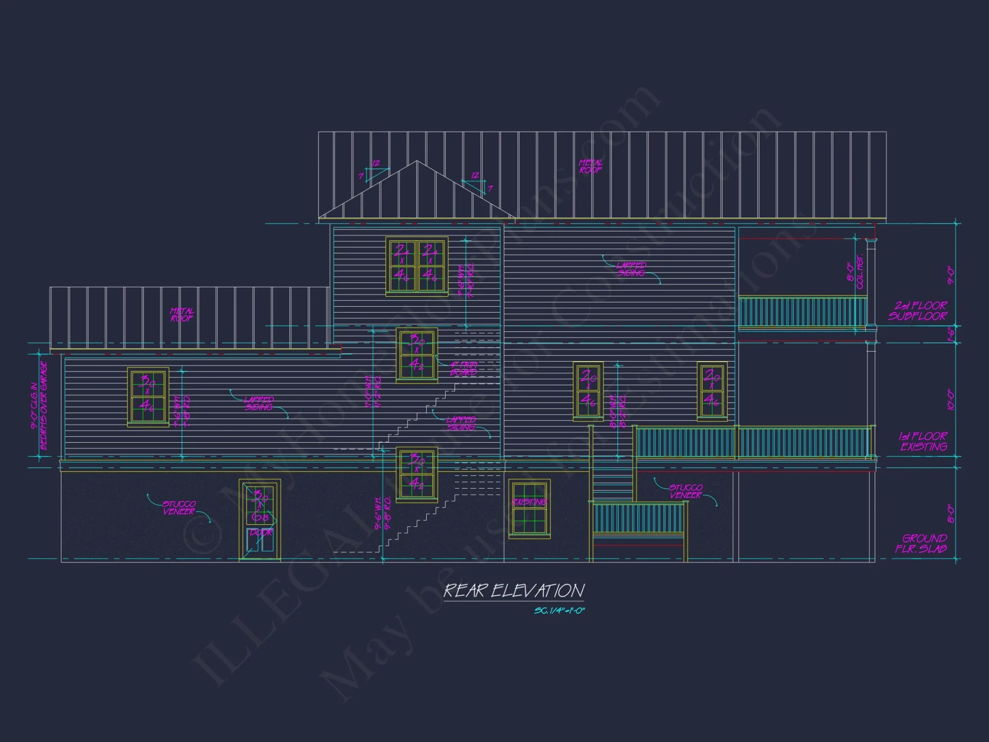 Modern Coastal house Plan with CAD Designs and 3 Floors