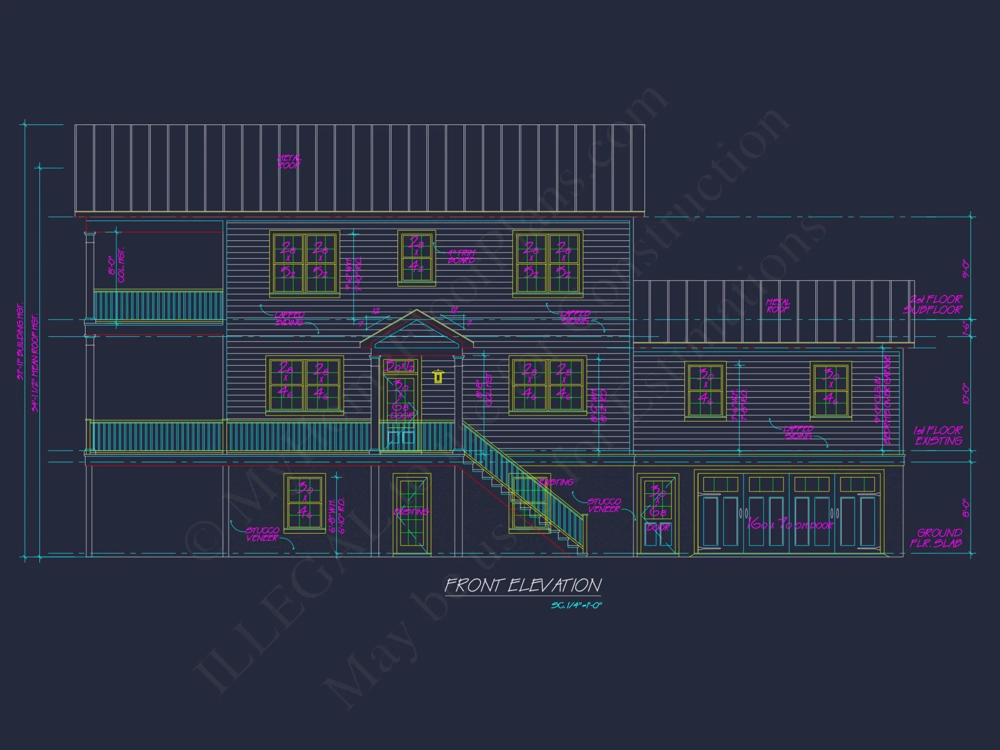 Modern Coastal house Plan with CAD Designs and 3 Floors