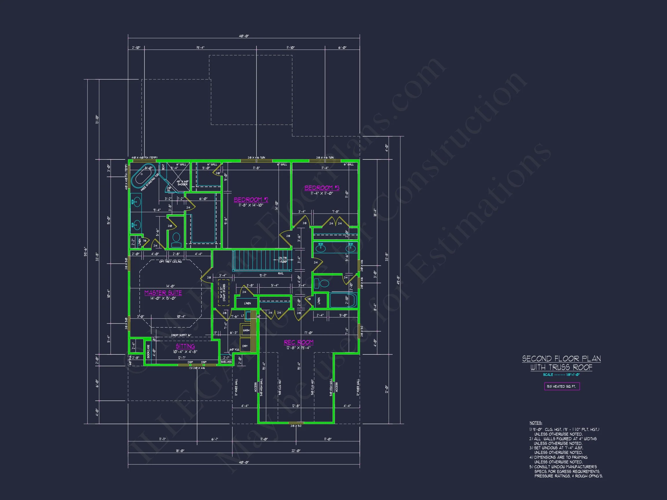 19-1228 HOUSE PLAN - Modern House Plan with 4 Bedrooms, 2 Floors, and Open Design 6 Modern house Plan with 4 Bedrooms, 2 Floors, and Open Design