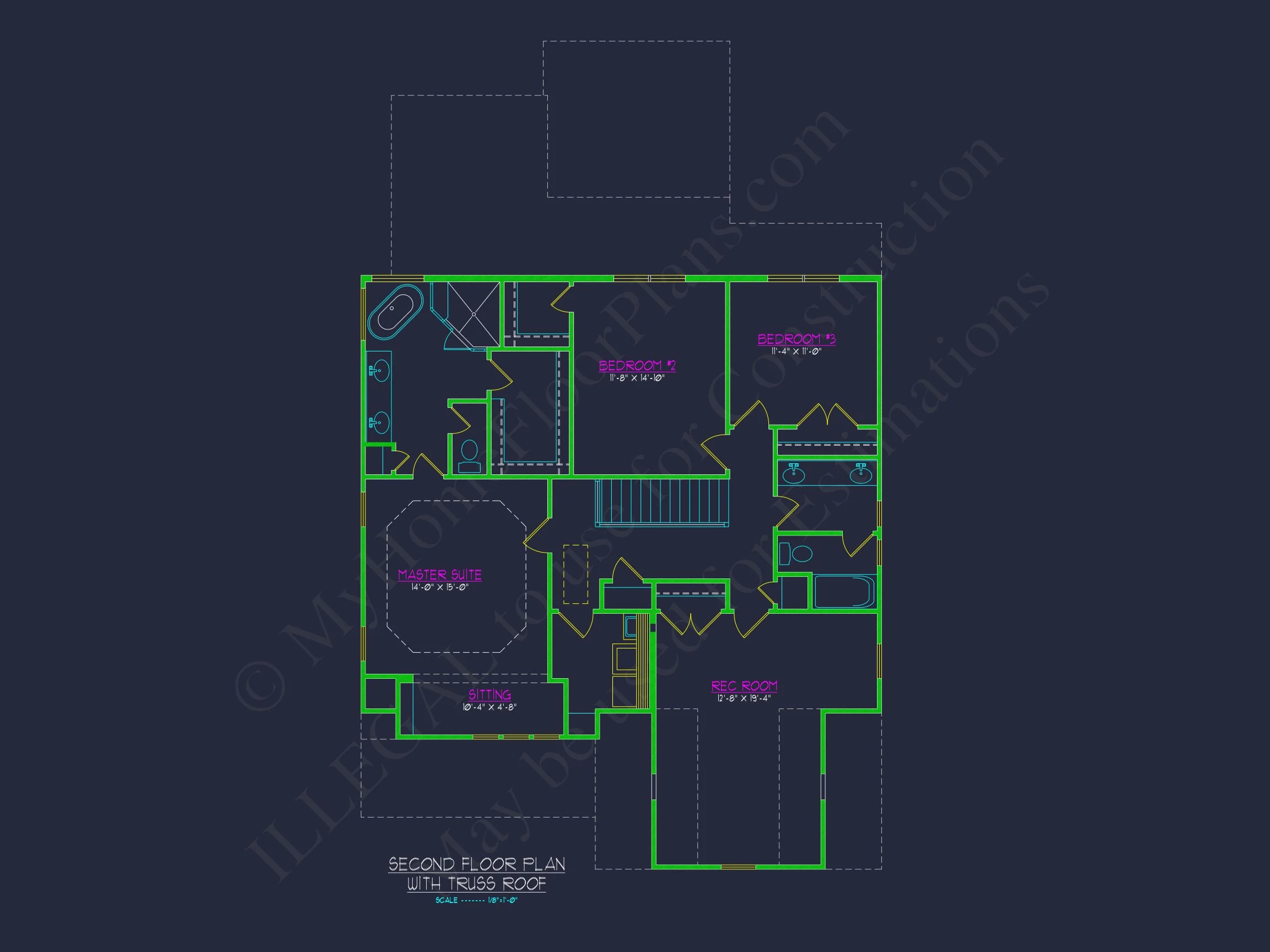 19-1228 HOUSE PLAN - Modern House Plan with 4 Bedrooms, 2 Floors, and Open Design 5 Modern house Plan with 4 Bedrooms, 2 Floors, and Open Design
