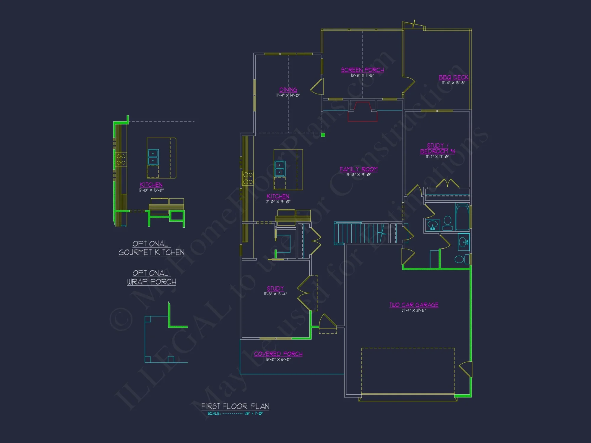Modern house Plan with 4 Bedrooms, 2 Floors, and Open Design
