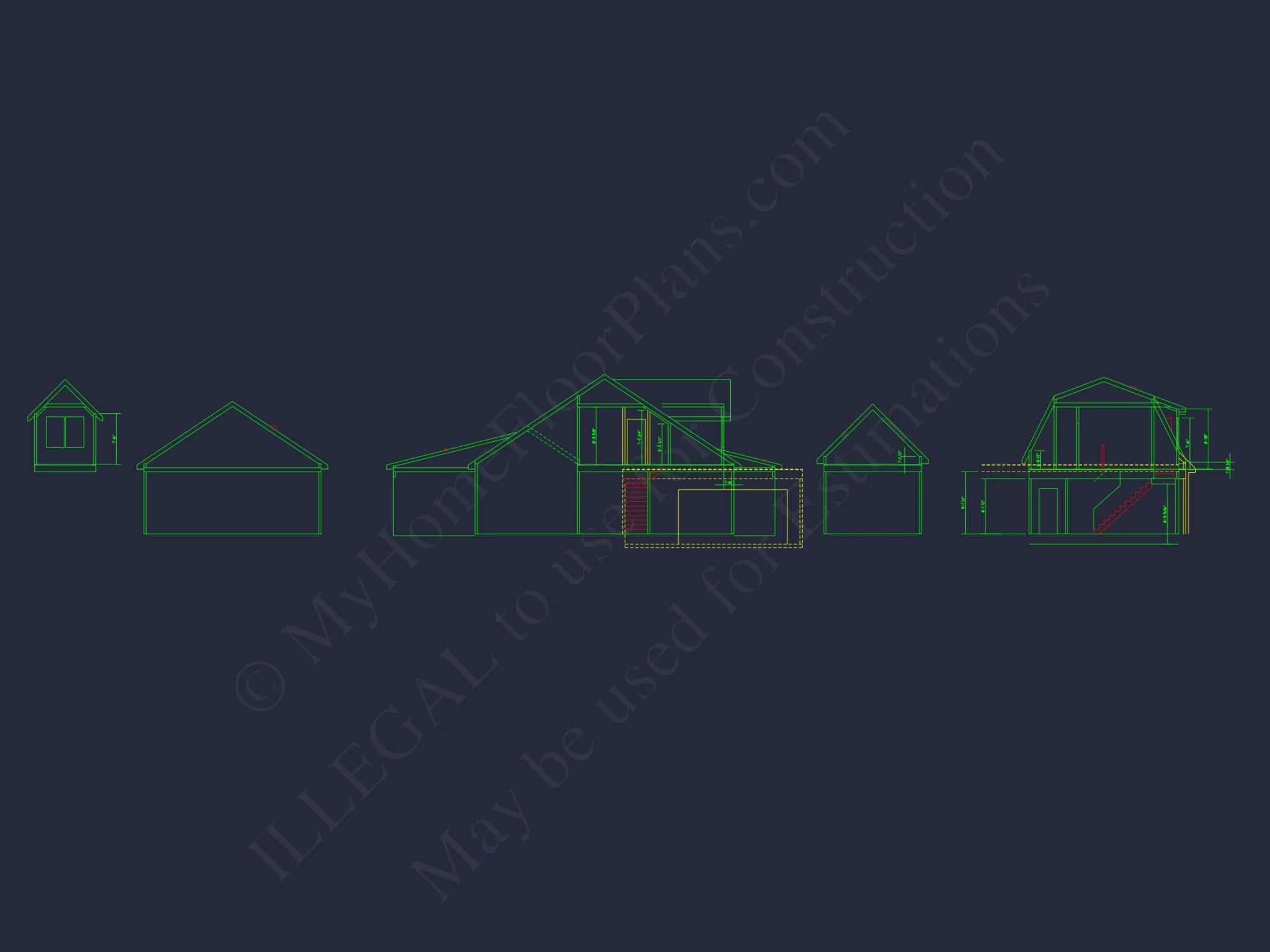 Charming 1.5 Story Barn-Style house Plan with 4 Bedrooms