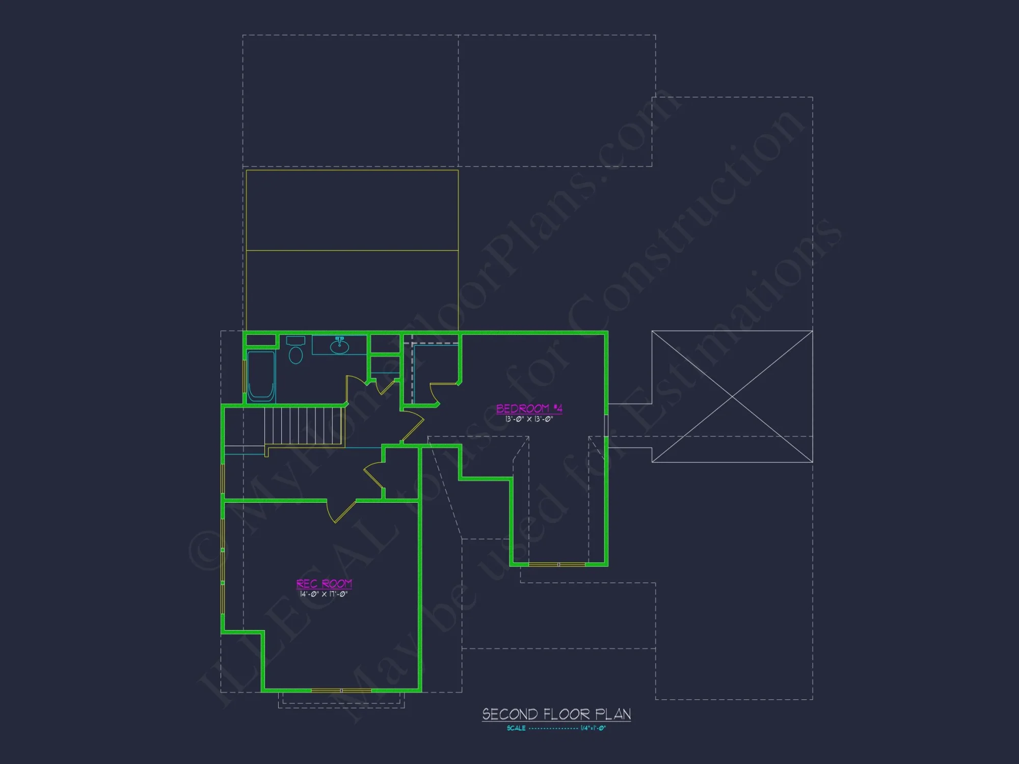 Charming 1.5 Story Barn-Style house Plan with 4 Bedrooms