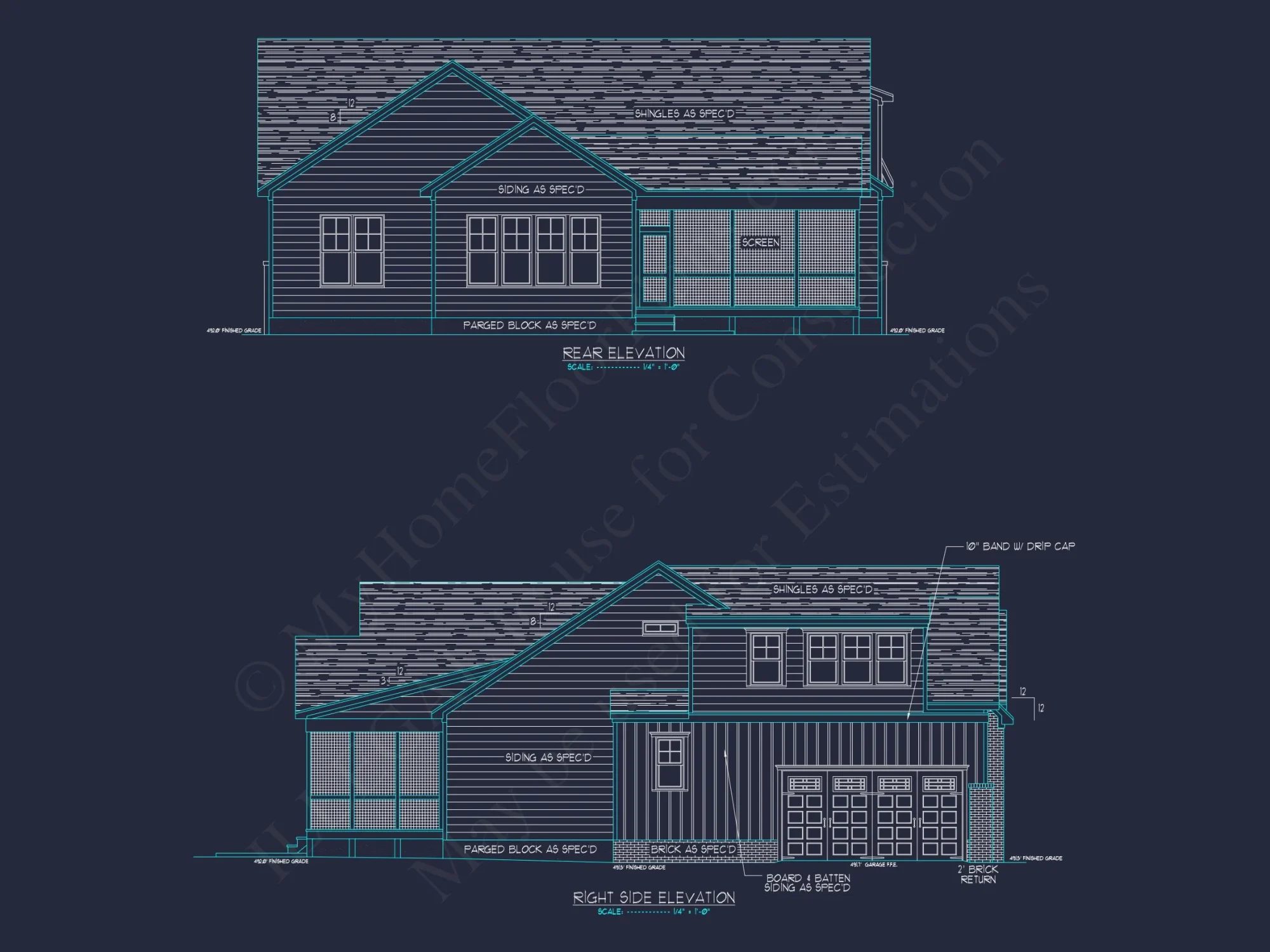 Charming 1.5 Story Barn-Style house Plan with 4 Bedrooms