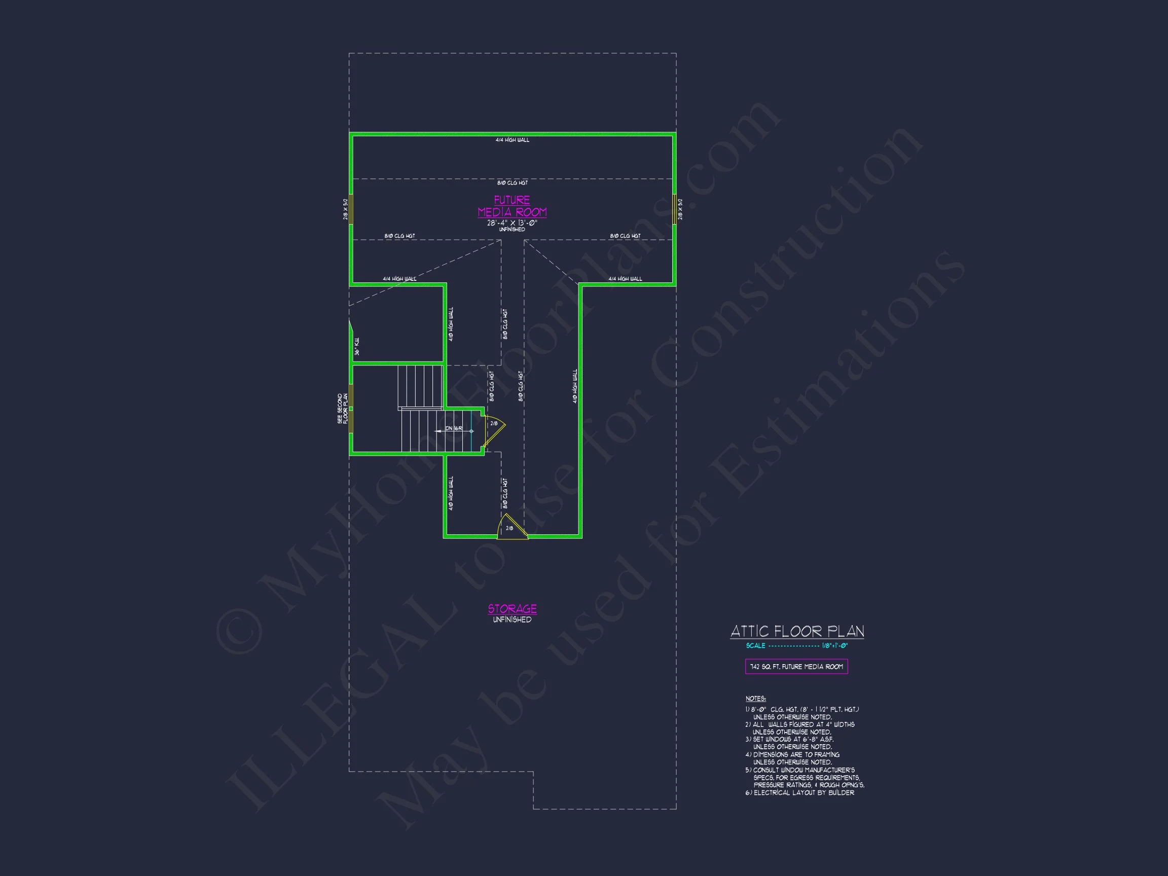 Modern Farmhouse house Plan with Bonus Room & Media Space