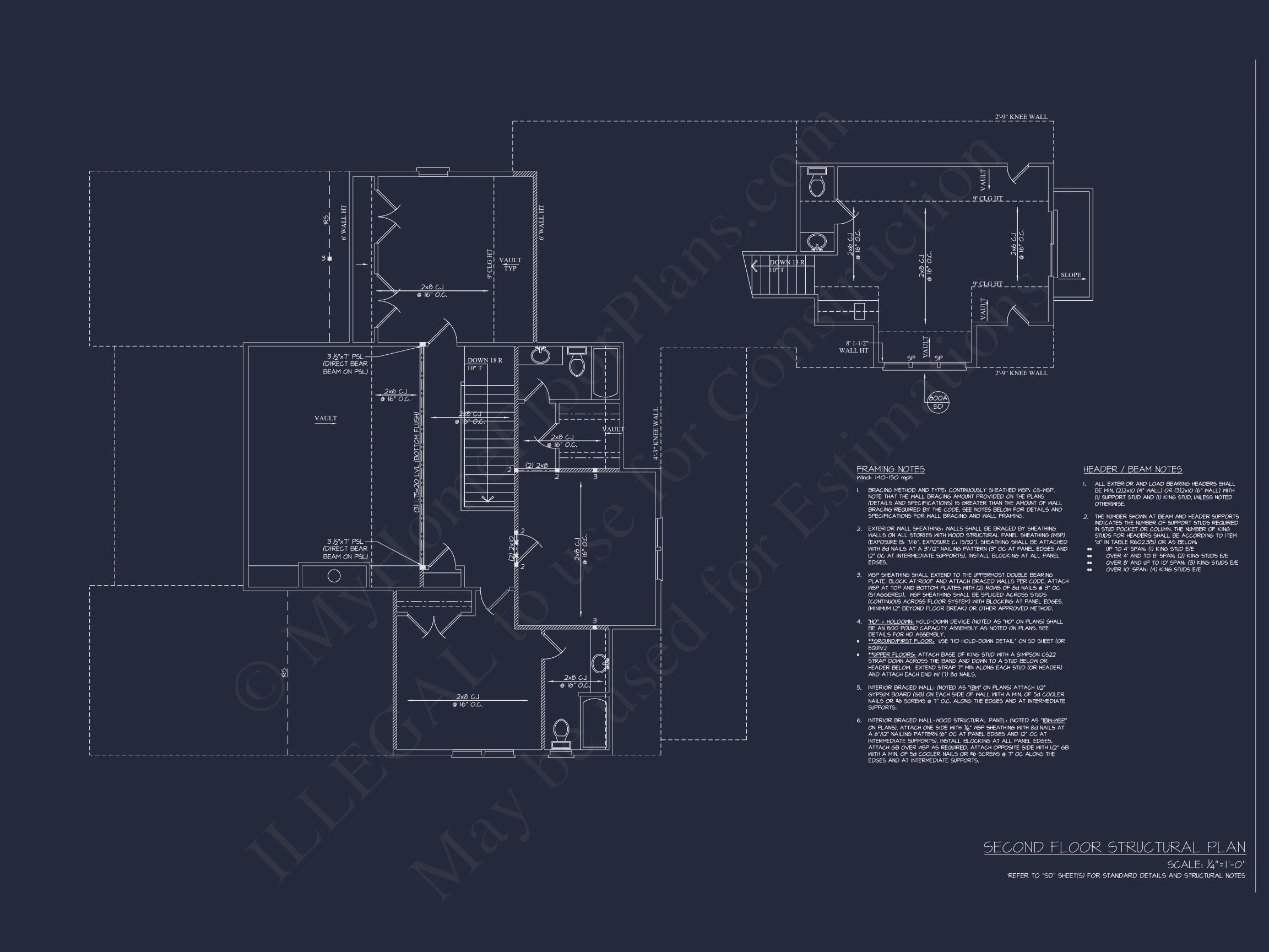 Traditional house Floor Plan with CAD Designs & Blueprint