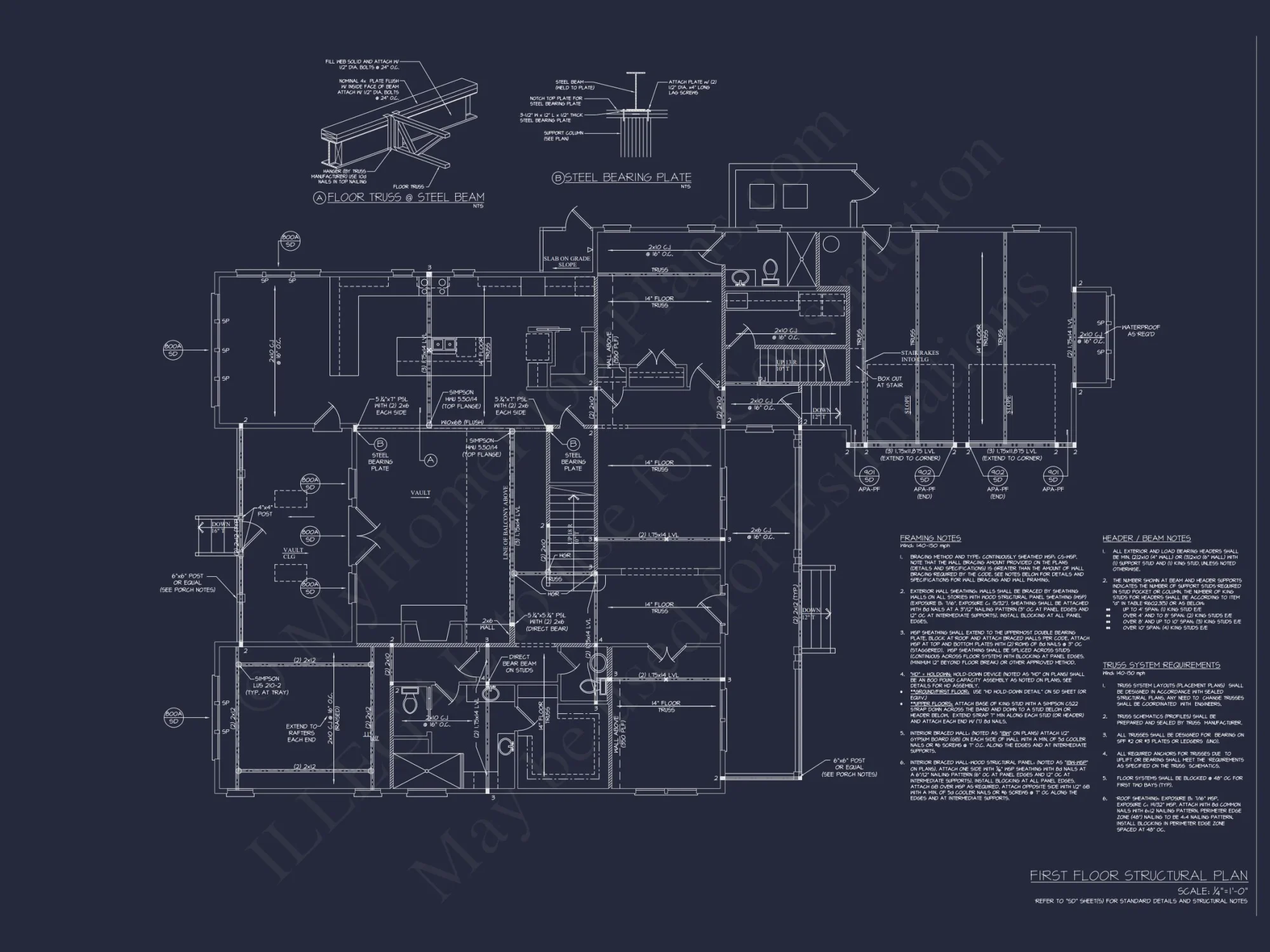 Traditional house Floor Plan with CAD Designs & Blueprint