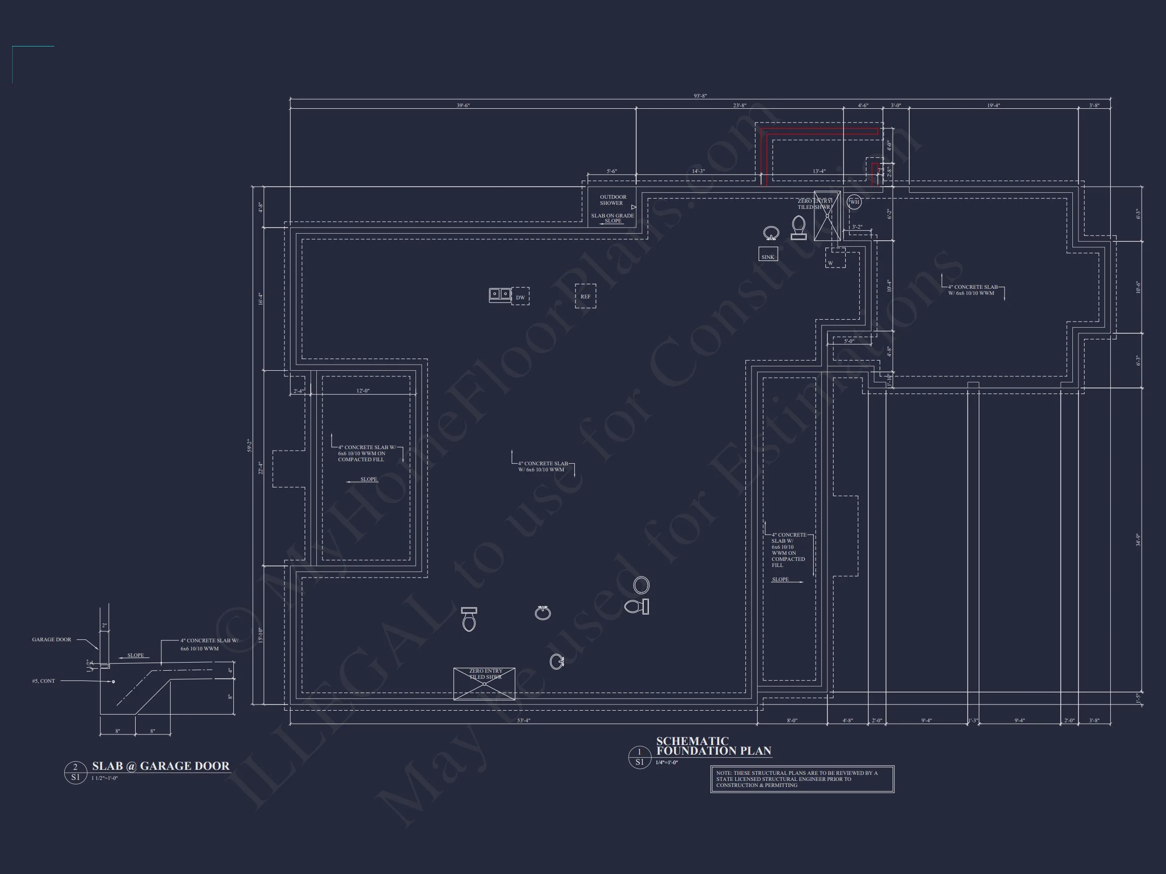 Traditional house Floor Plan with CAD Designs & Blueprint