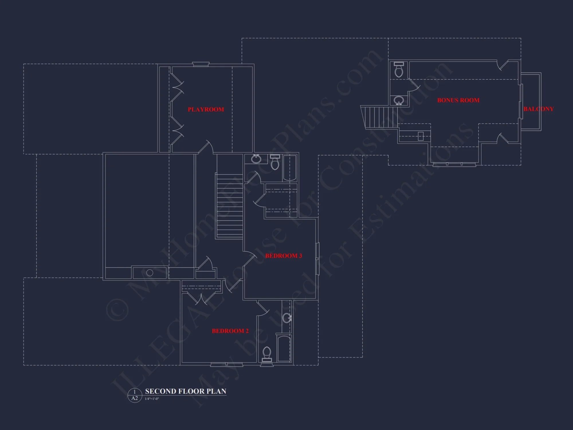Traditional house Floor Plan with CAD Designs & Blueprint