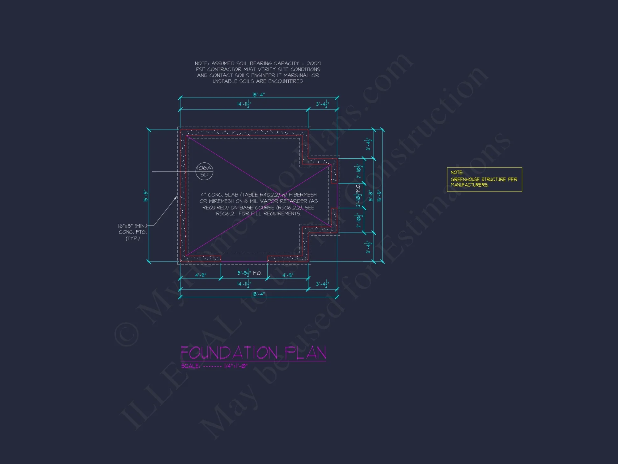 Elevated house Plan: Detailed Floor Plan Blueprint Designs
